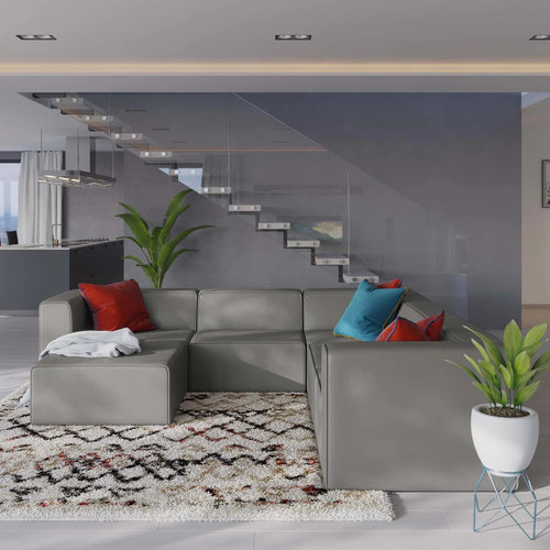 Mingle Vegan Leather 6-Piece Furniture Set