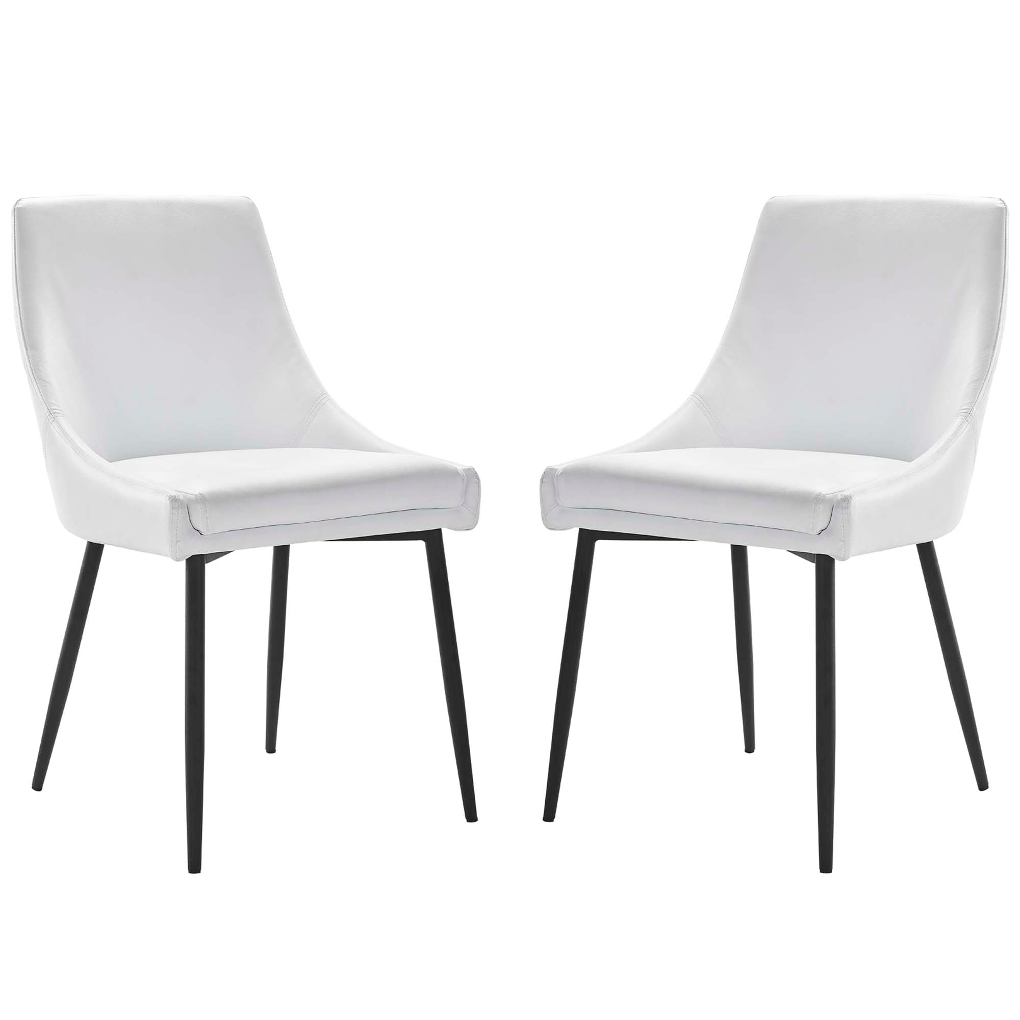 Viscount Vegan Leather Dining Chairs - Set of 2