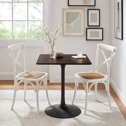 Lippa 28" Square Wood Grain Dining Table