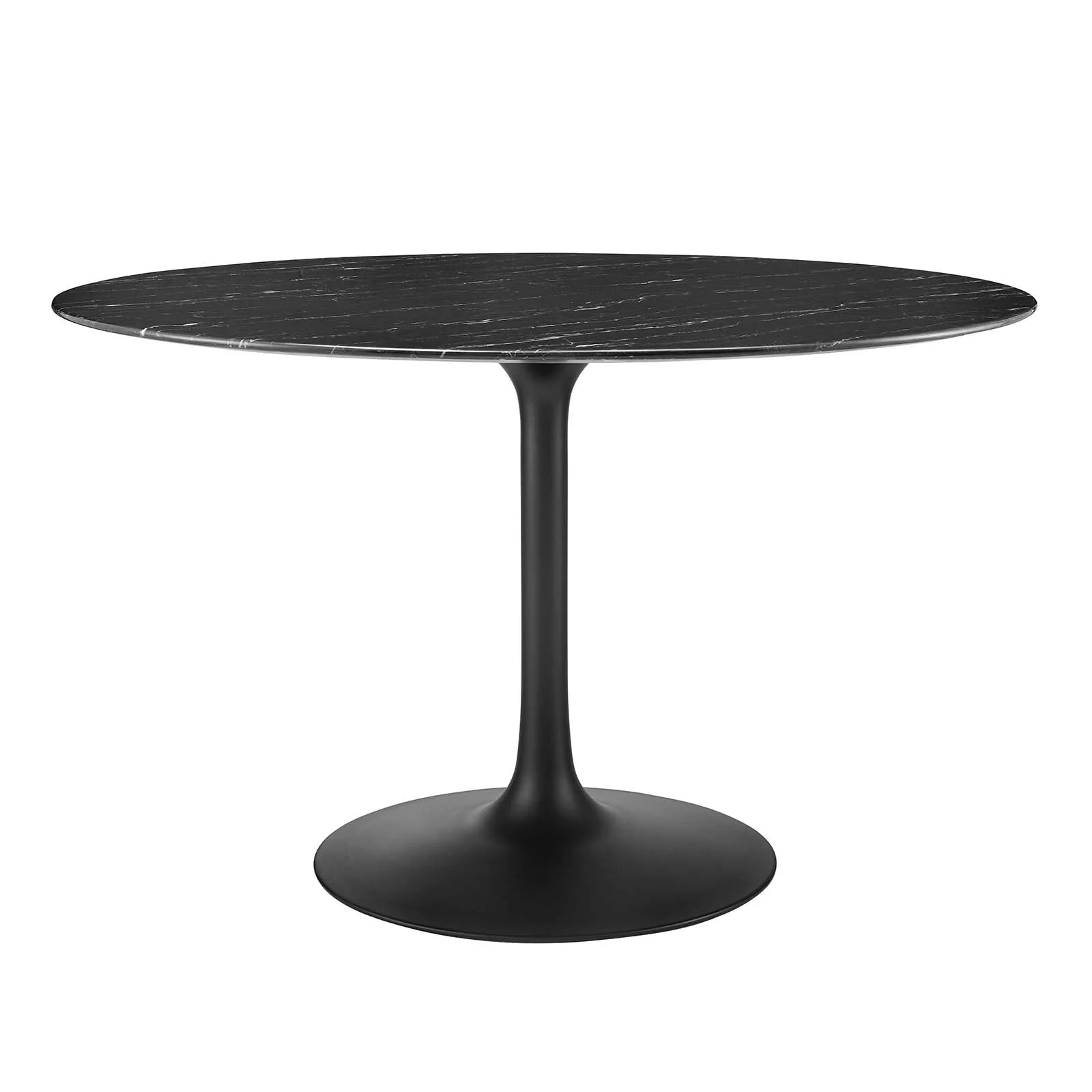 Tulip Style 48" Round Artificial Marble Dining Table