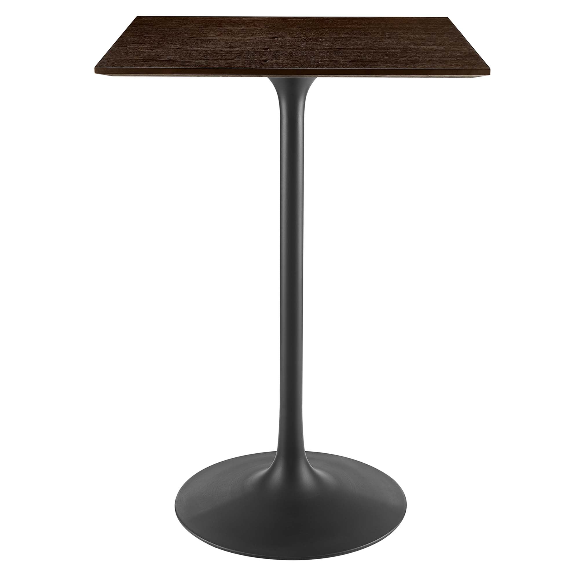 Lippa 28" Square Wood Grain Bar Table