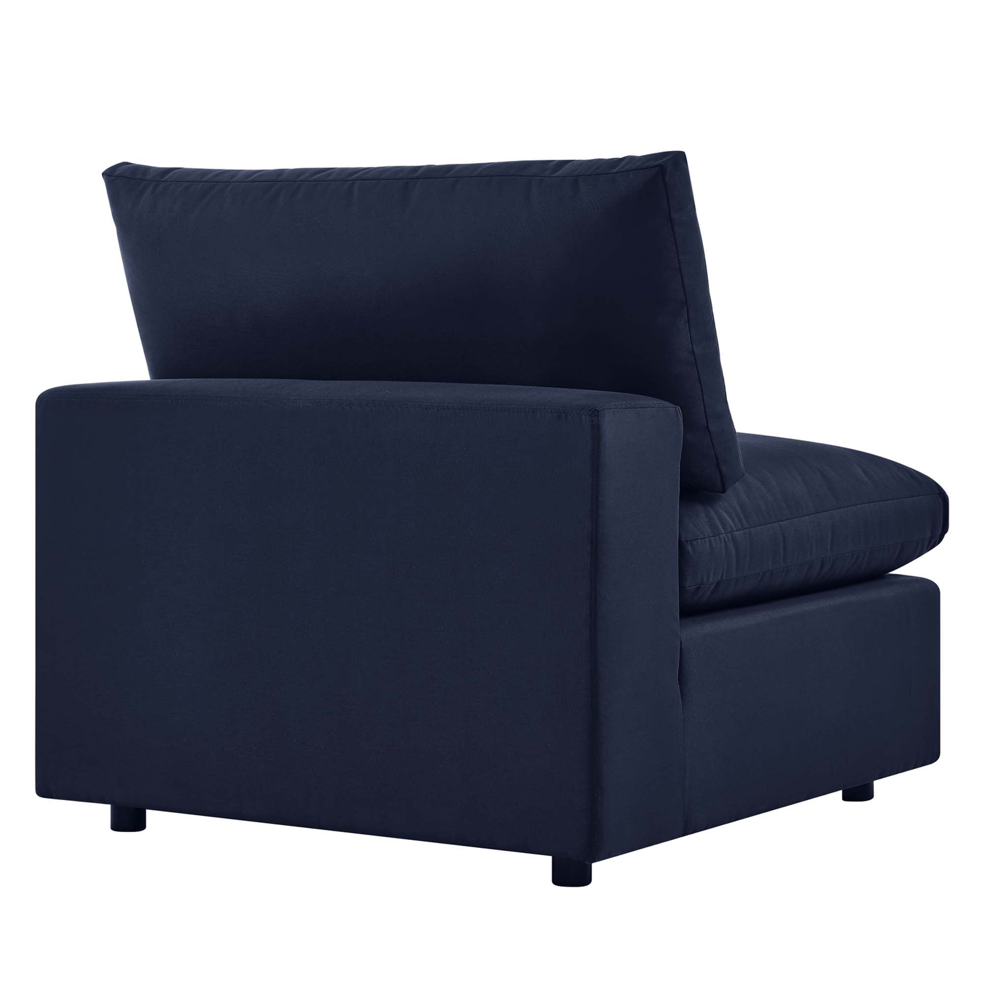 Commix Overstuffed Outdoor Patio Armless Chair