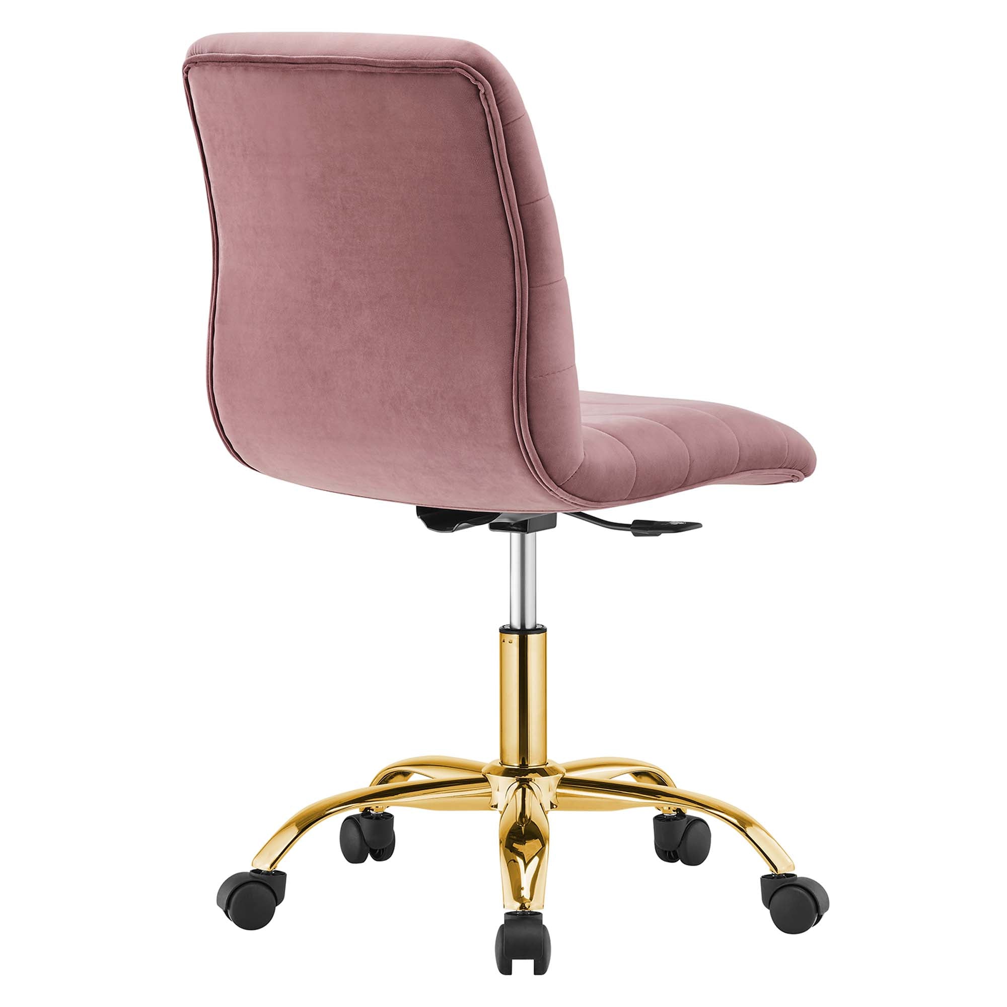 Ripple Armless Performance Velvet Office Chair