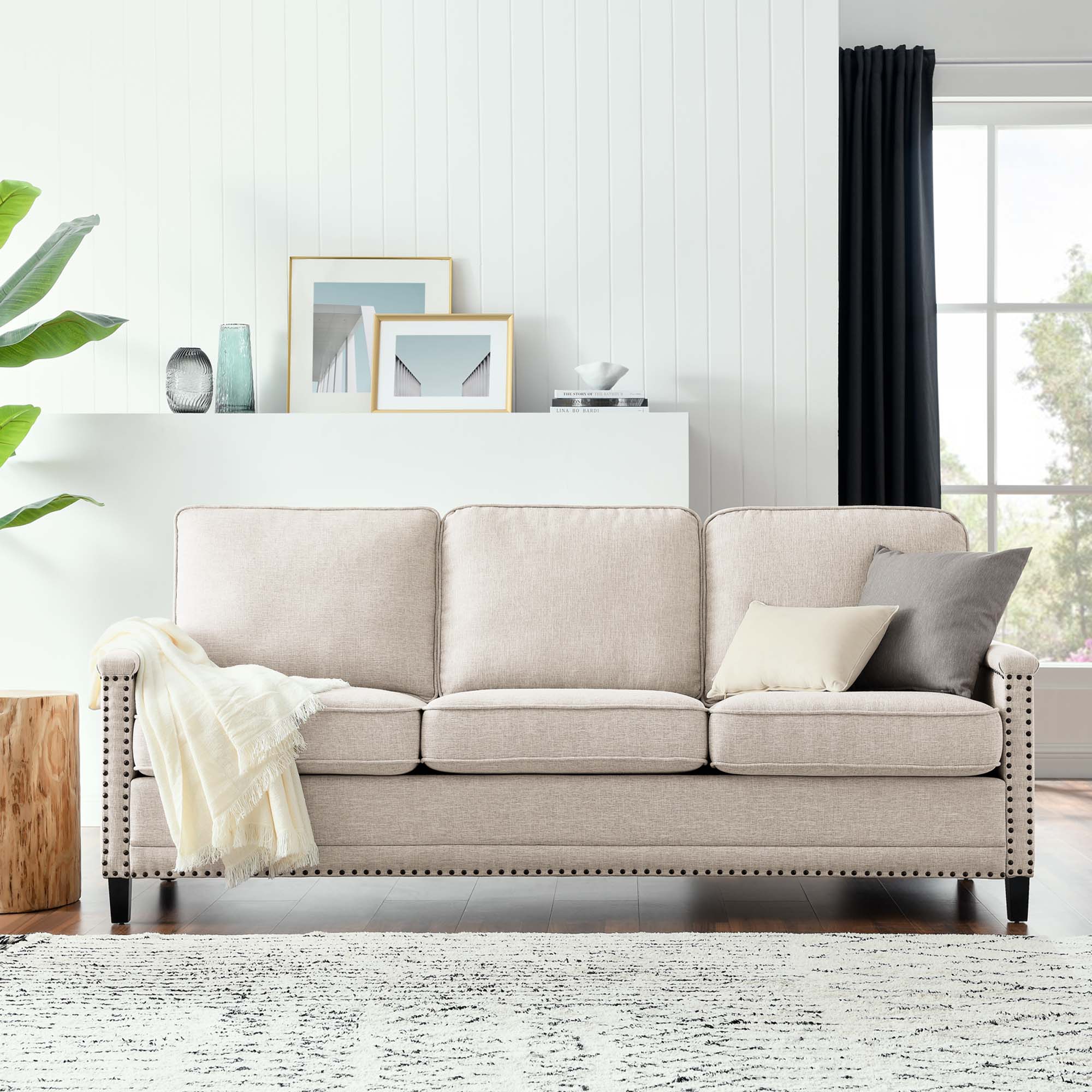 Ashton Upholstered Fabric Sofa