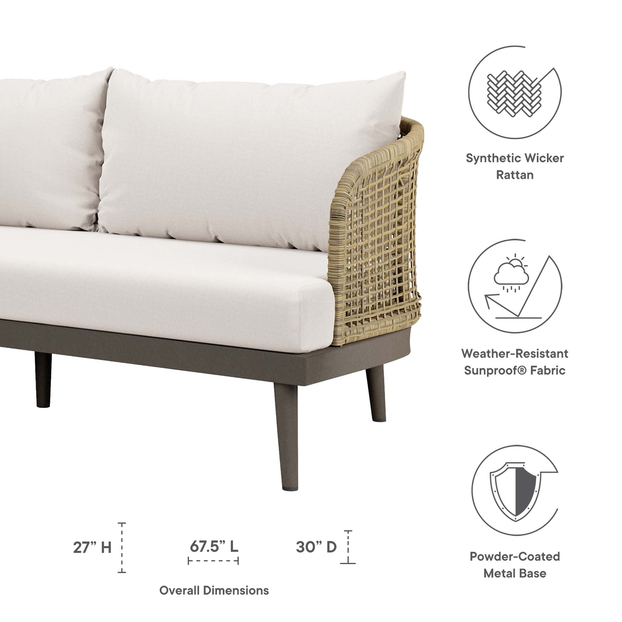 Meadow Outdoor Patio Sofa