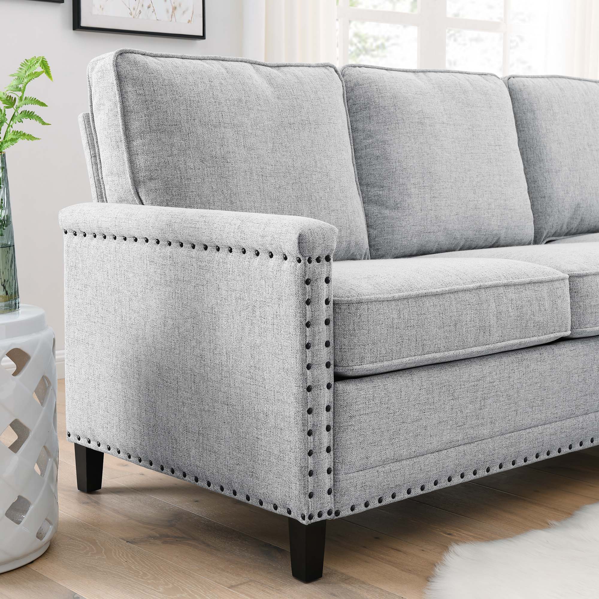 Ashton Upholstered Fabric Sectional Sofa