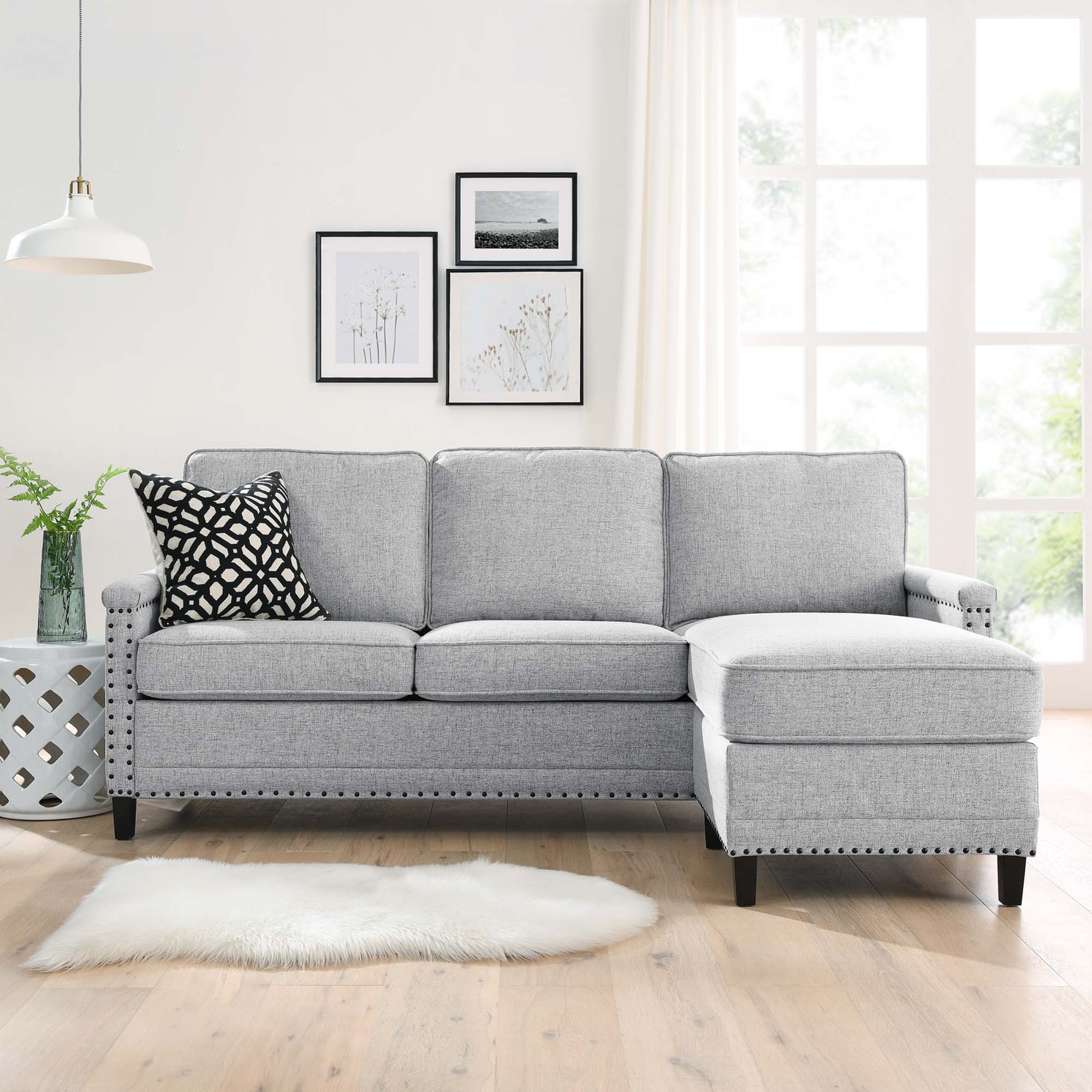 Ashton Upholstered Fabric Sectional Sofa