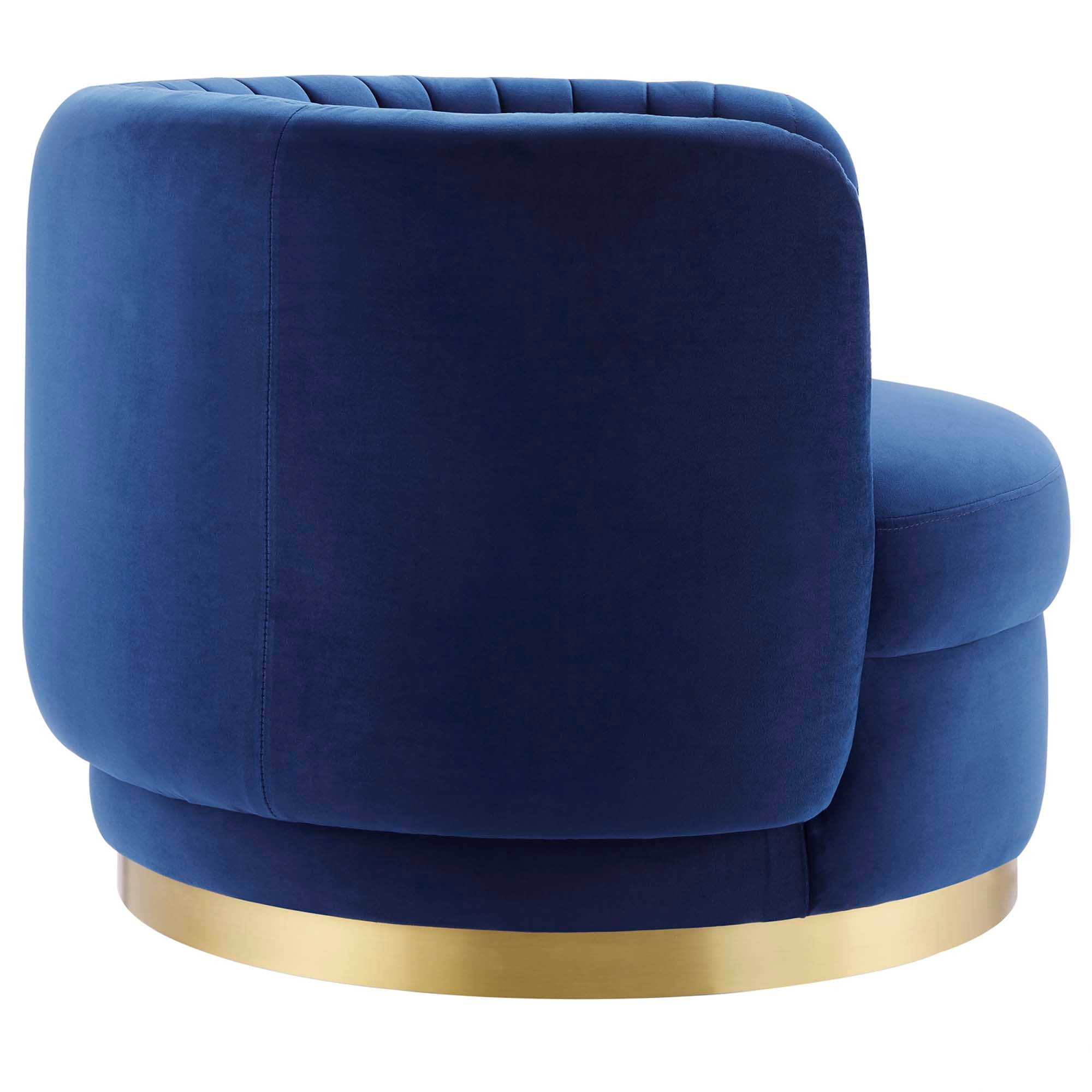 Embrace Tufted Performance Velvet Swivel Chair