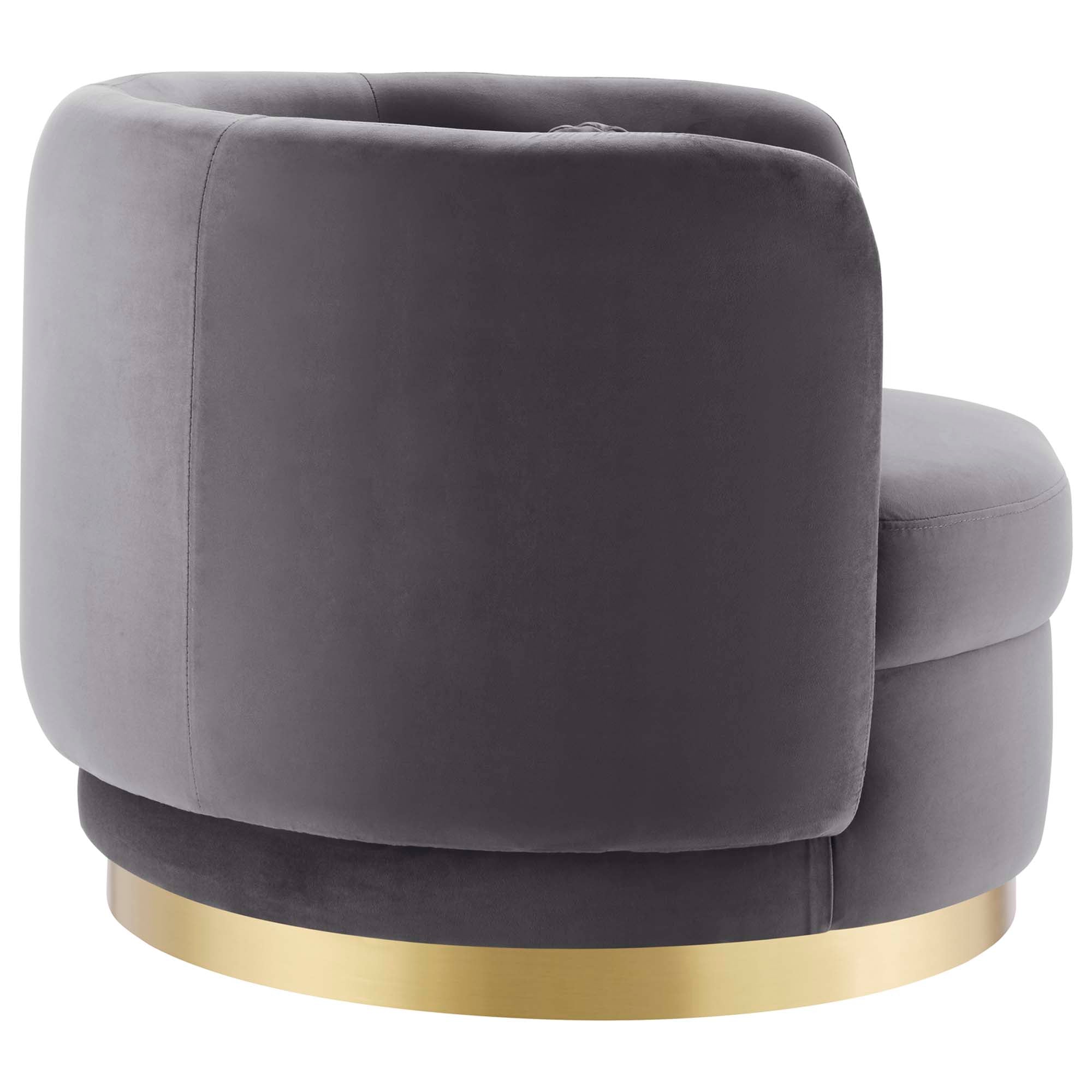 Relish Performance Velvet Swivel Chair