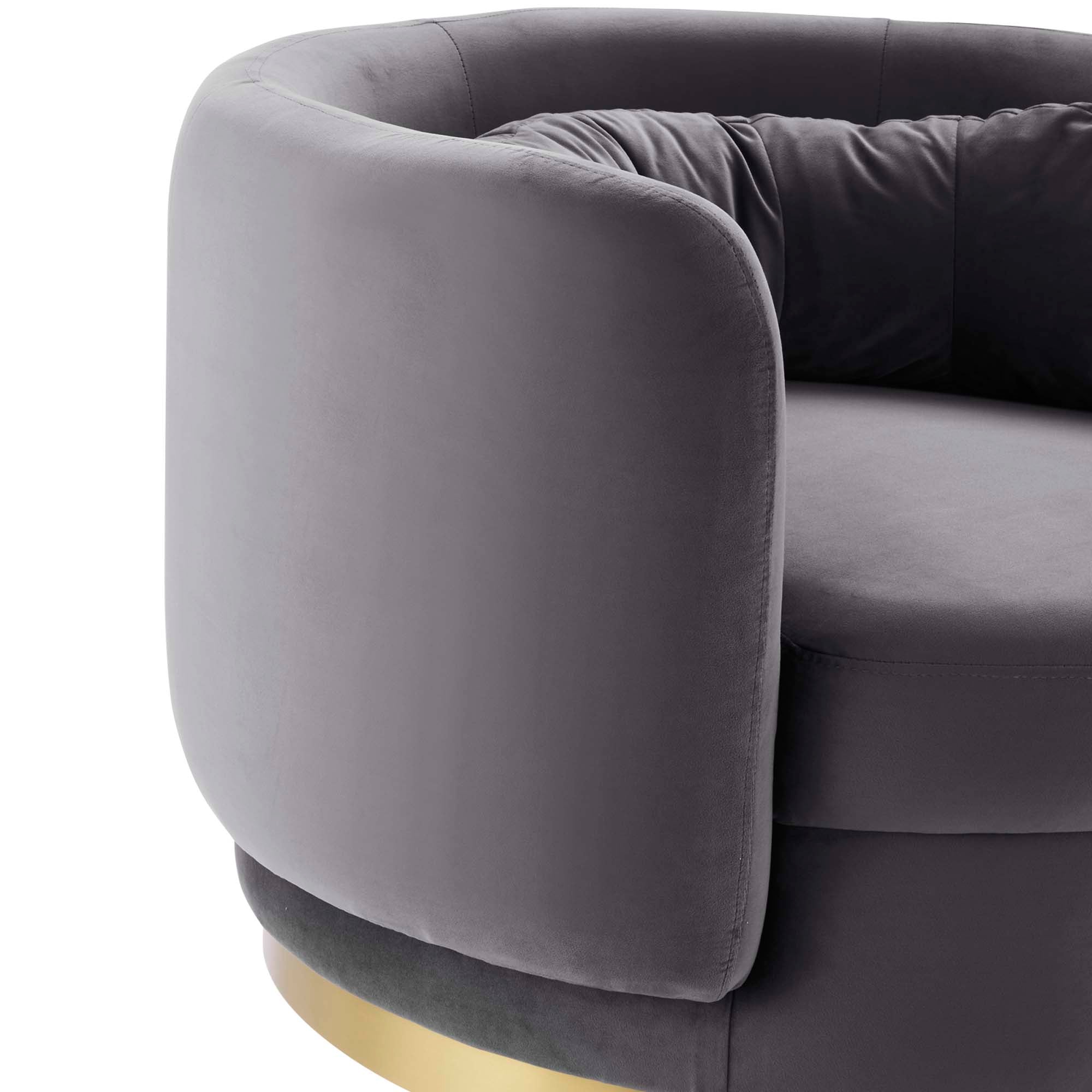 Relish Performance Velvet Swivel Chair