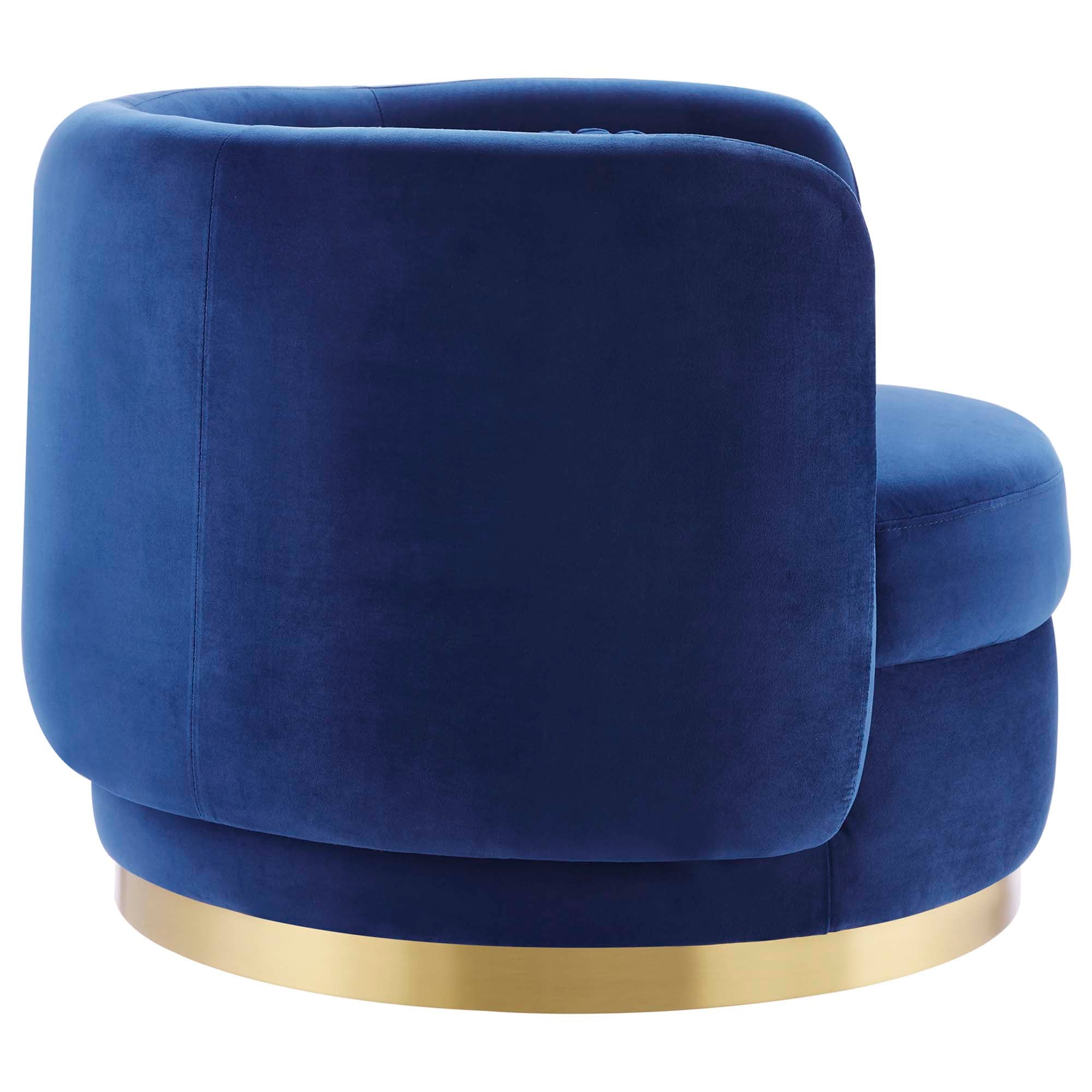 Relish Performance Velvet Swivel Chair