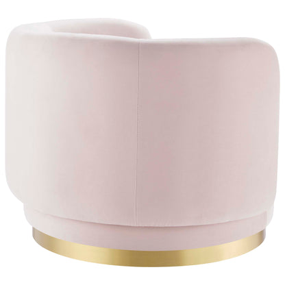 Relish Performance Velvet Swivel Chair