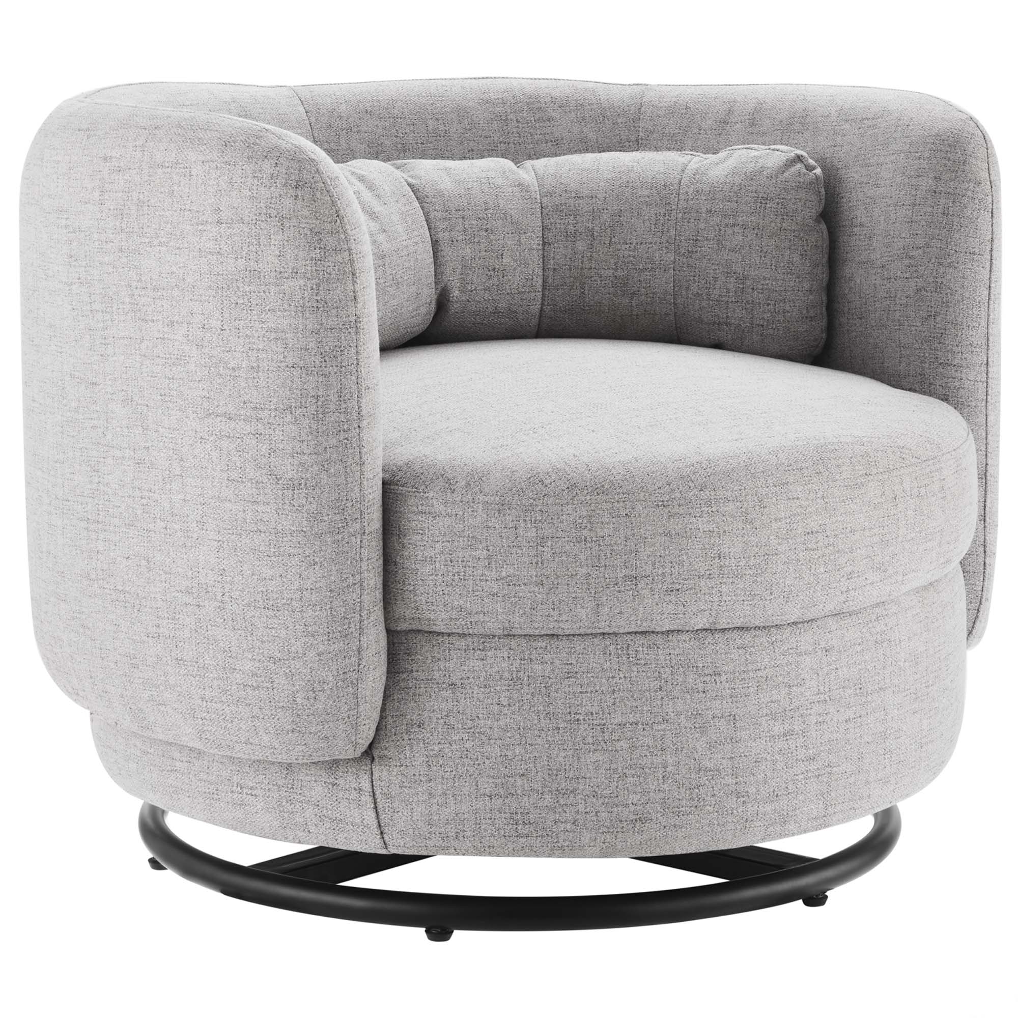 Relish Upholstered Fabric Swivel Chair