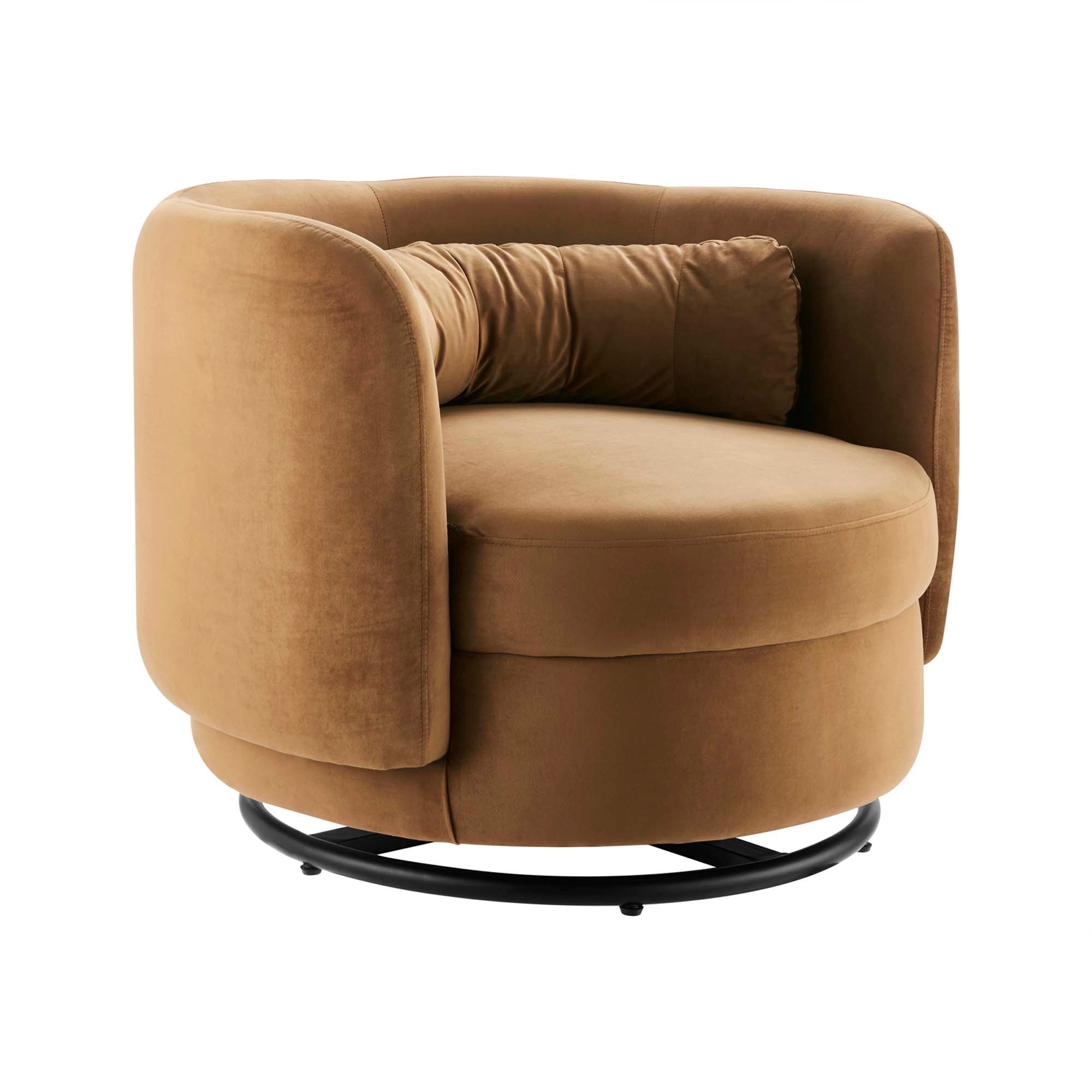 Relish Performance Velvet Swivel Chair