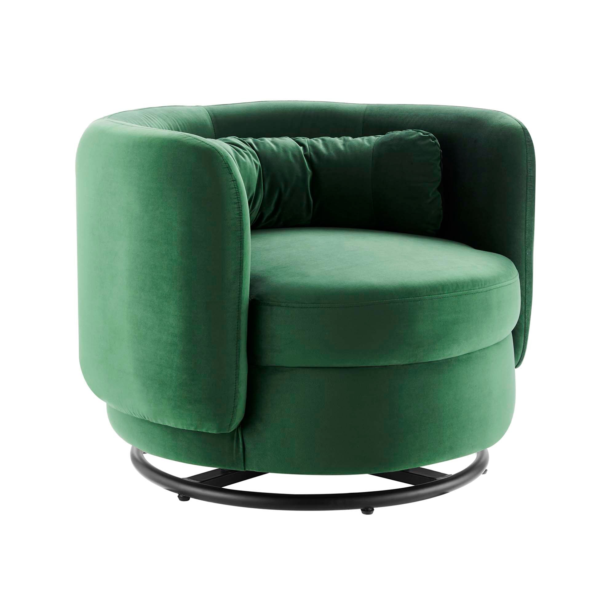 Relish Performance Velvet Swivel Chair