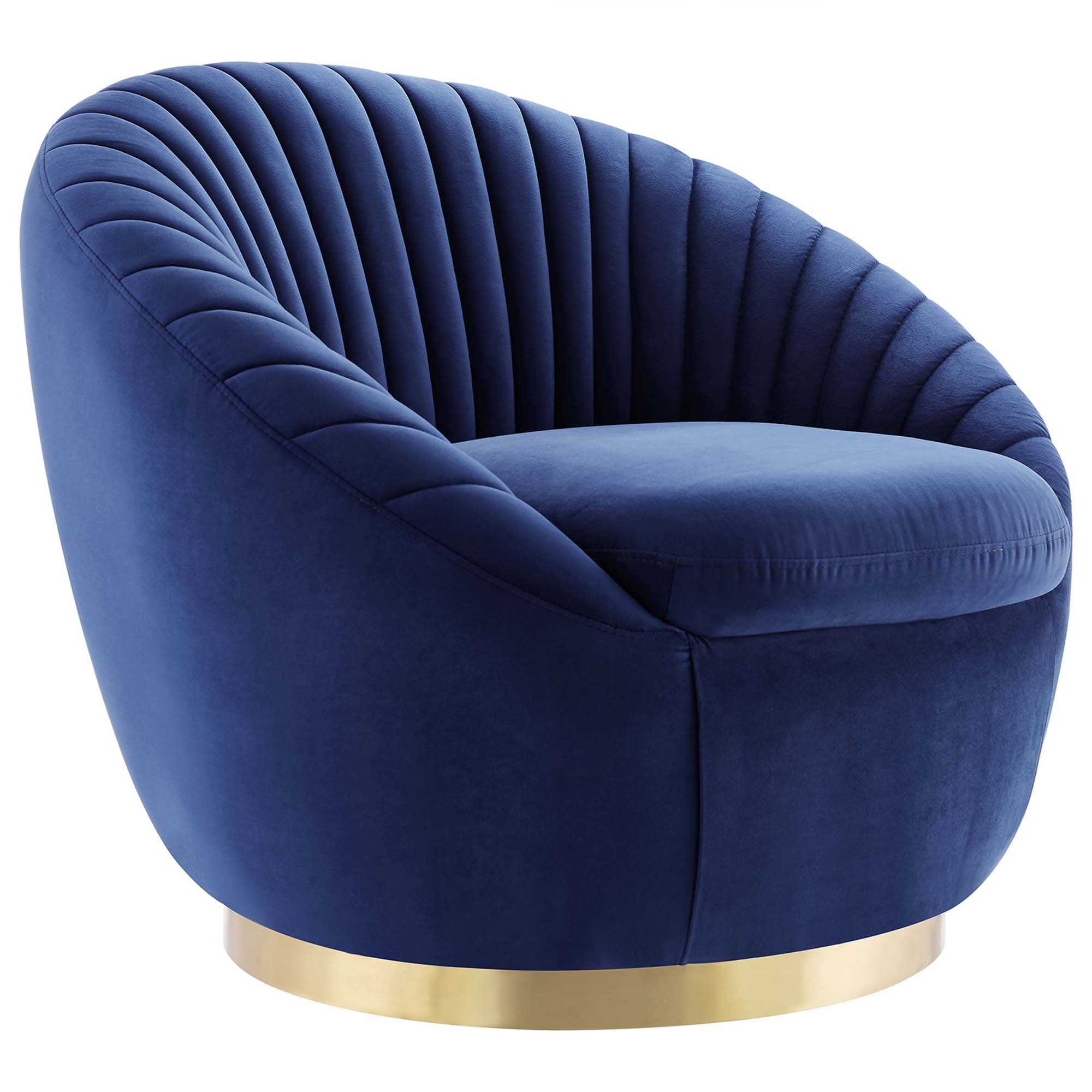 Whirr Tufted Performance Velvet Swivel Chair