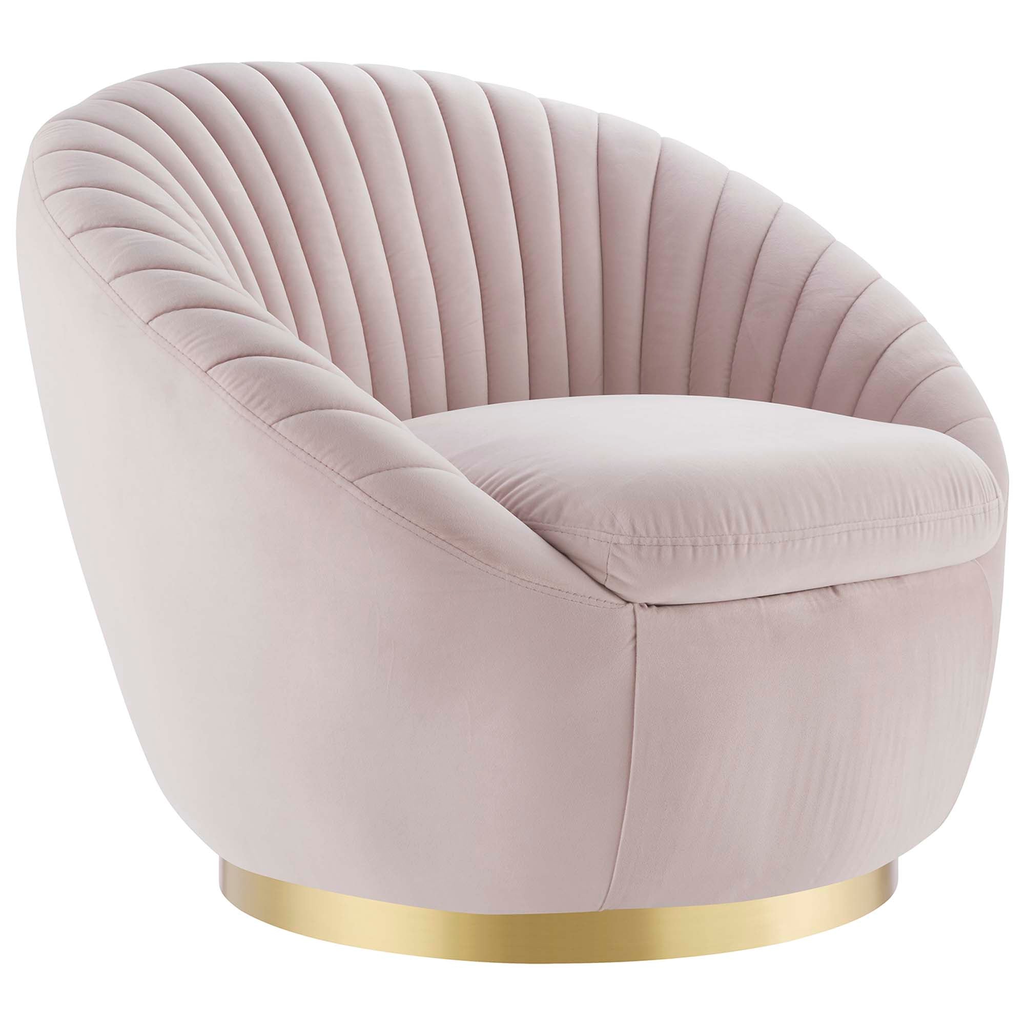 Whirr Tufted Performance Velvet Swivel Chair