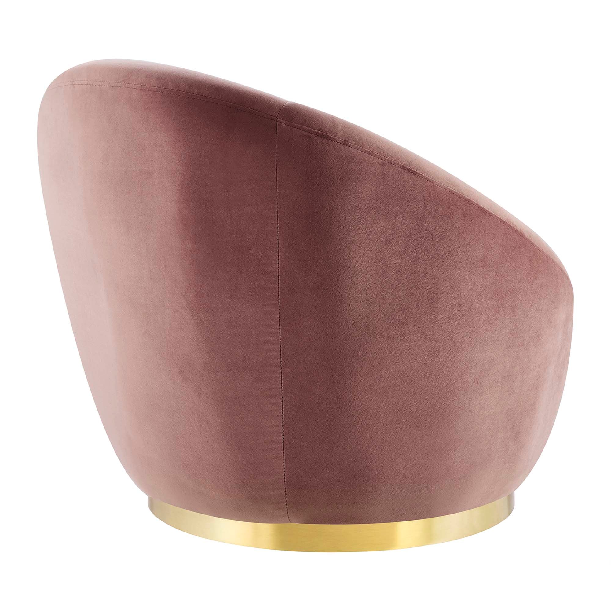 Buttercup Performance Velvet Swivel Chair