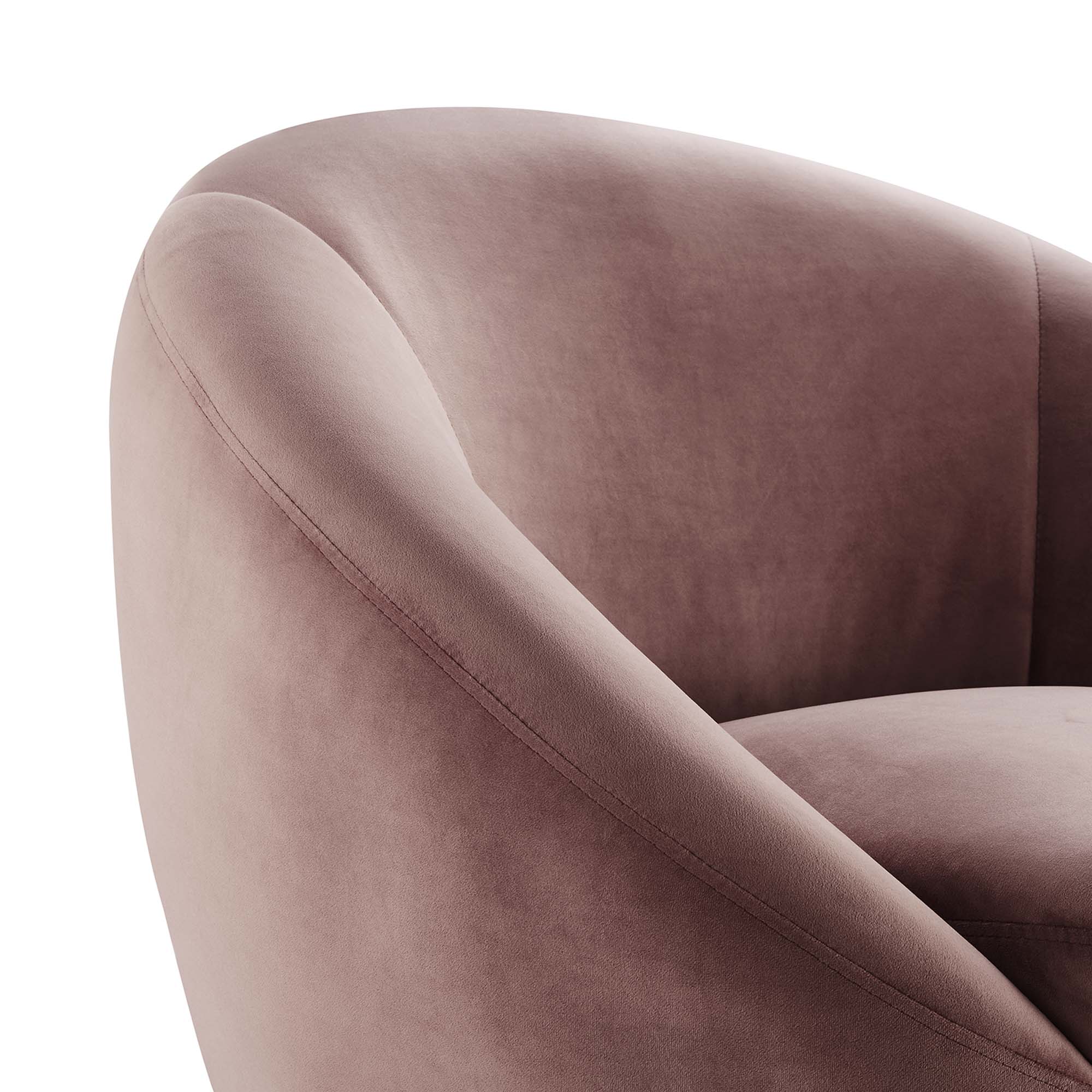 Buttercup Performance Velvet Swivel Chair