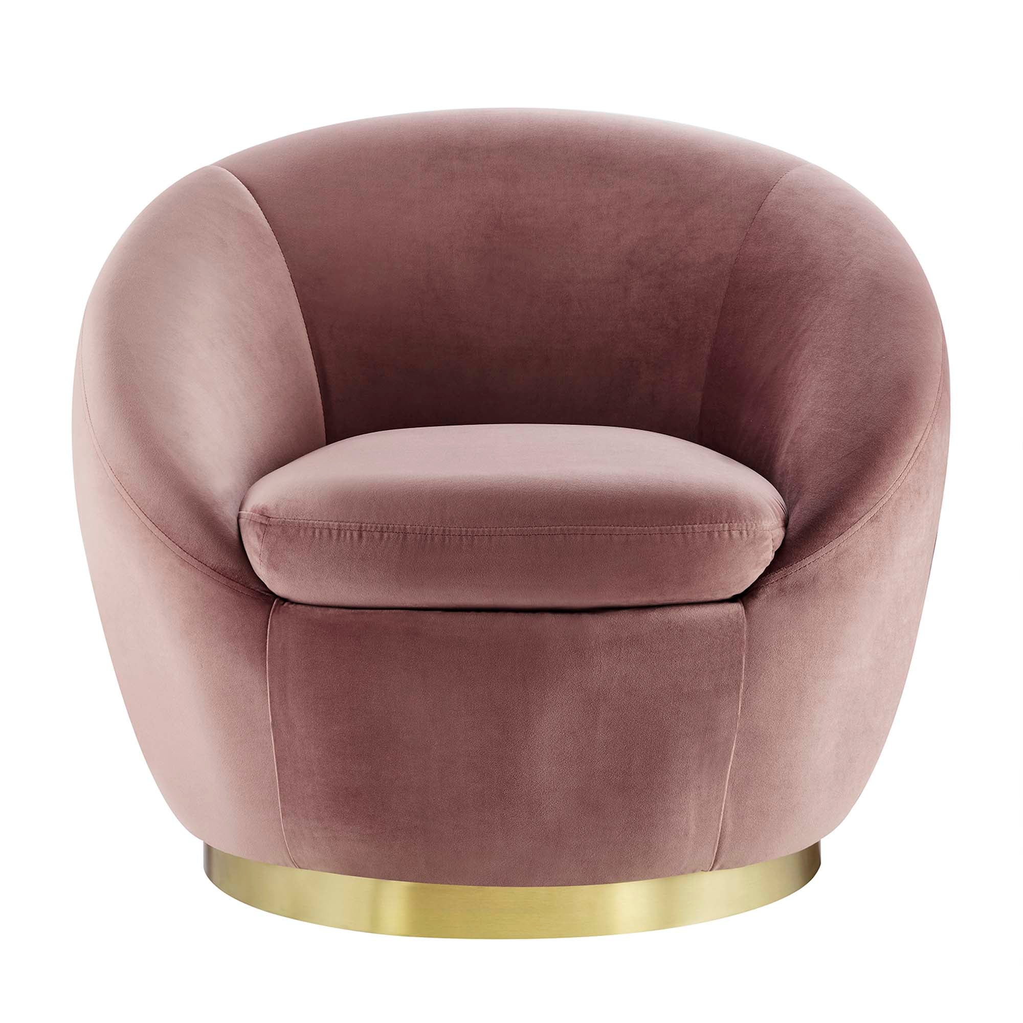 Buttercup Performance Velvet Swivel Chair