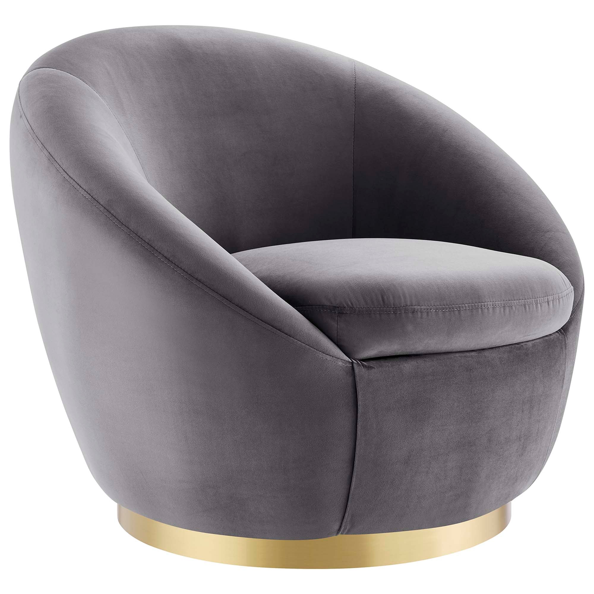 Buttercup Performance Velvet Swivel Chair