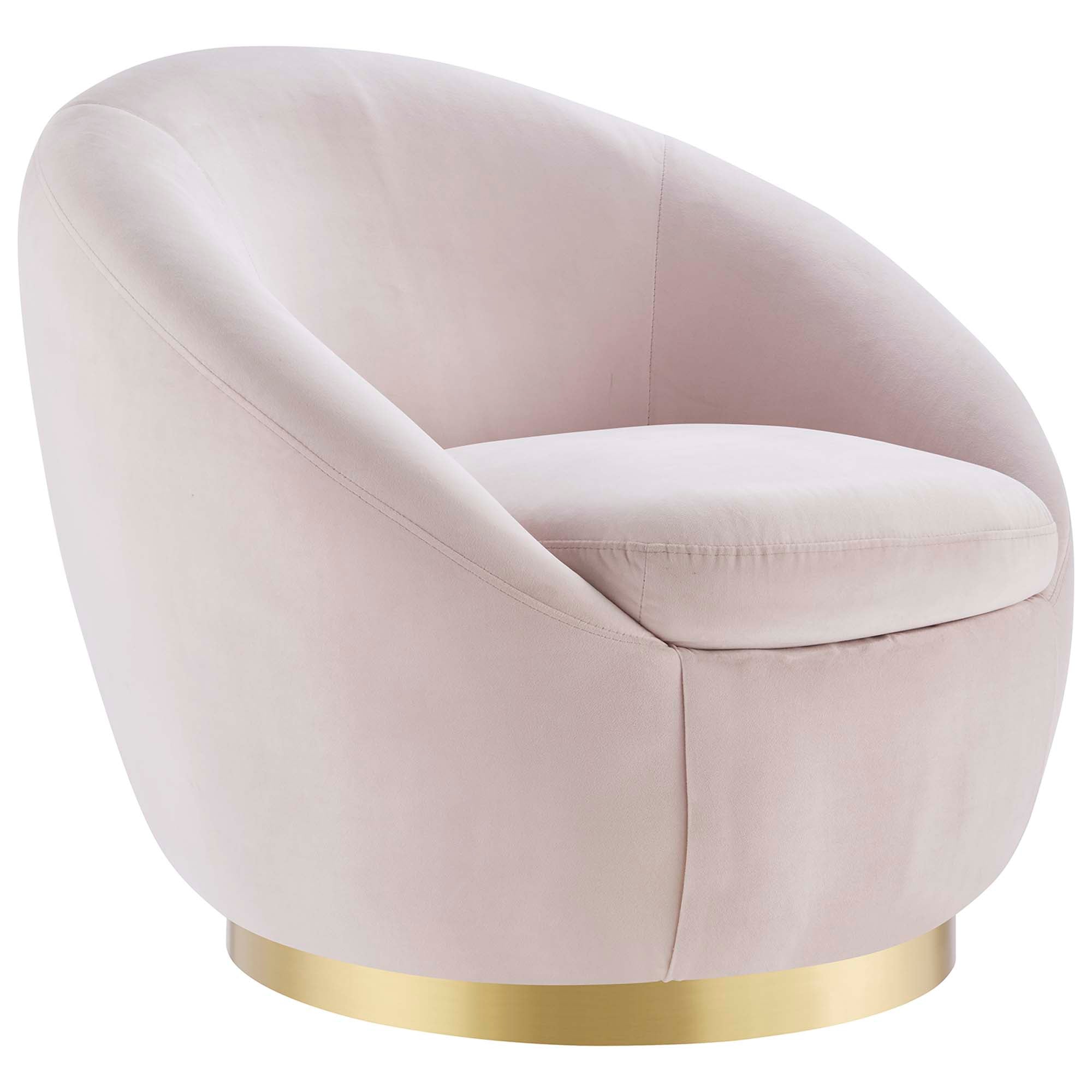 Buttercup Performance Velvet Swivel Chair