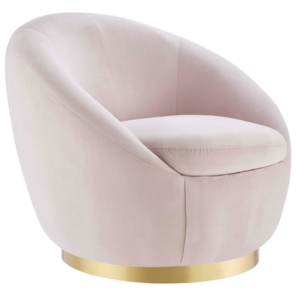 Buttercup Performance Velvet Swivel Chair