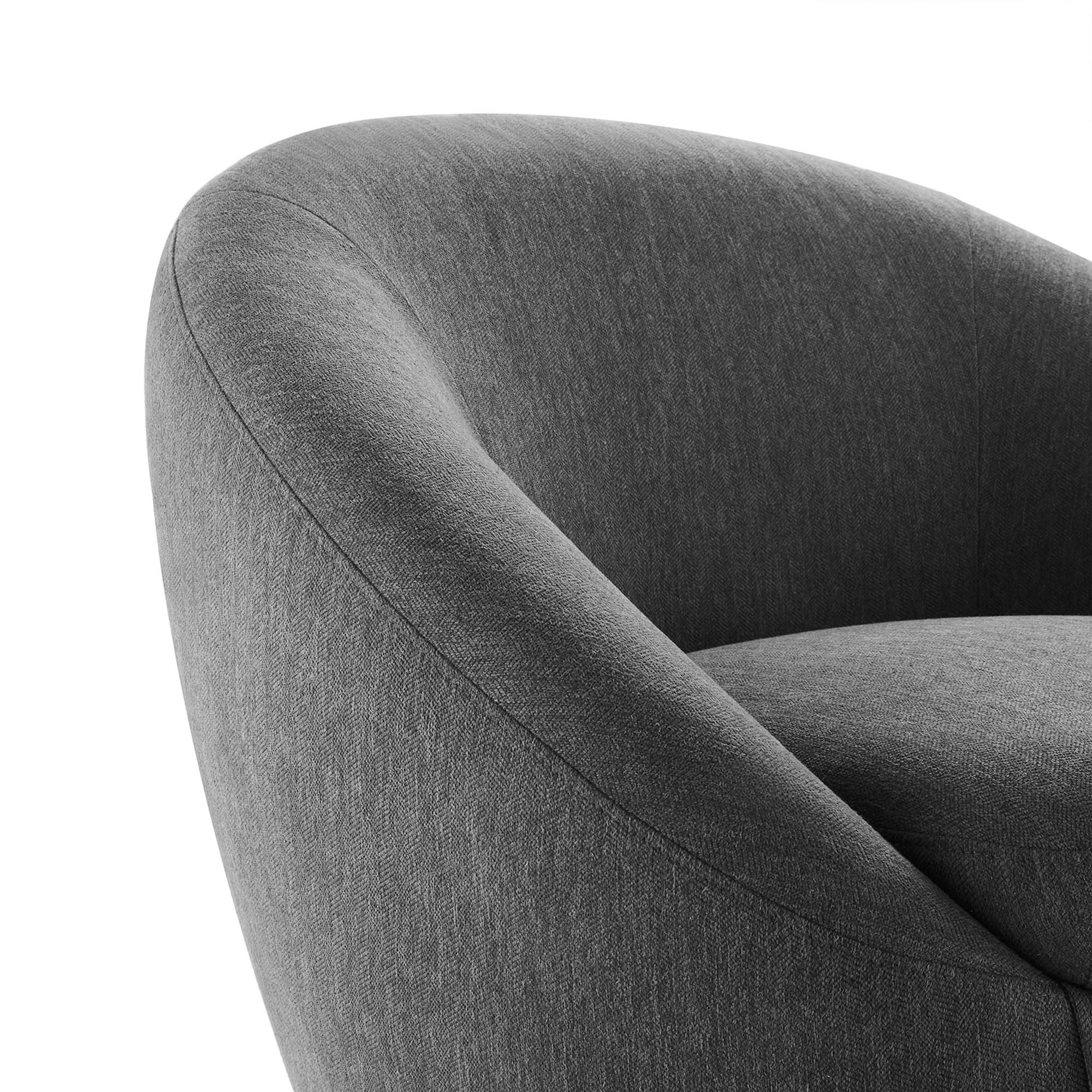 Buttercup Upholstered Fabric Swivel Chair