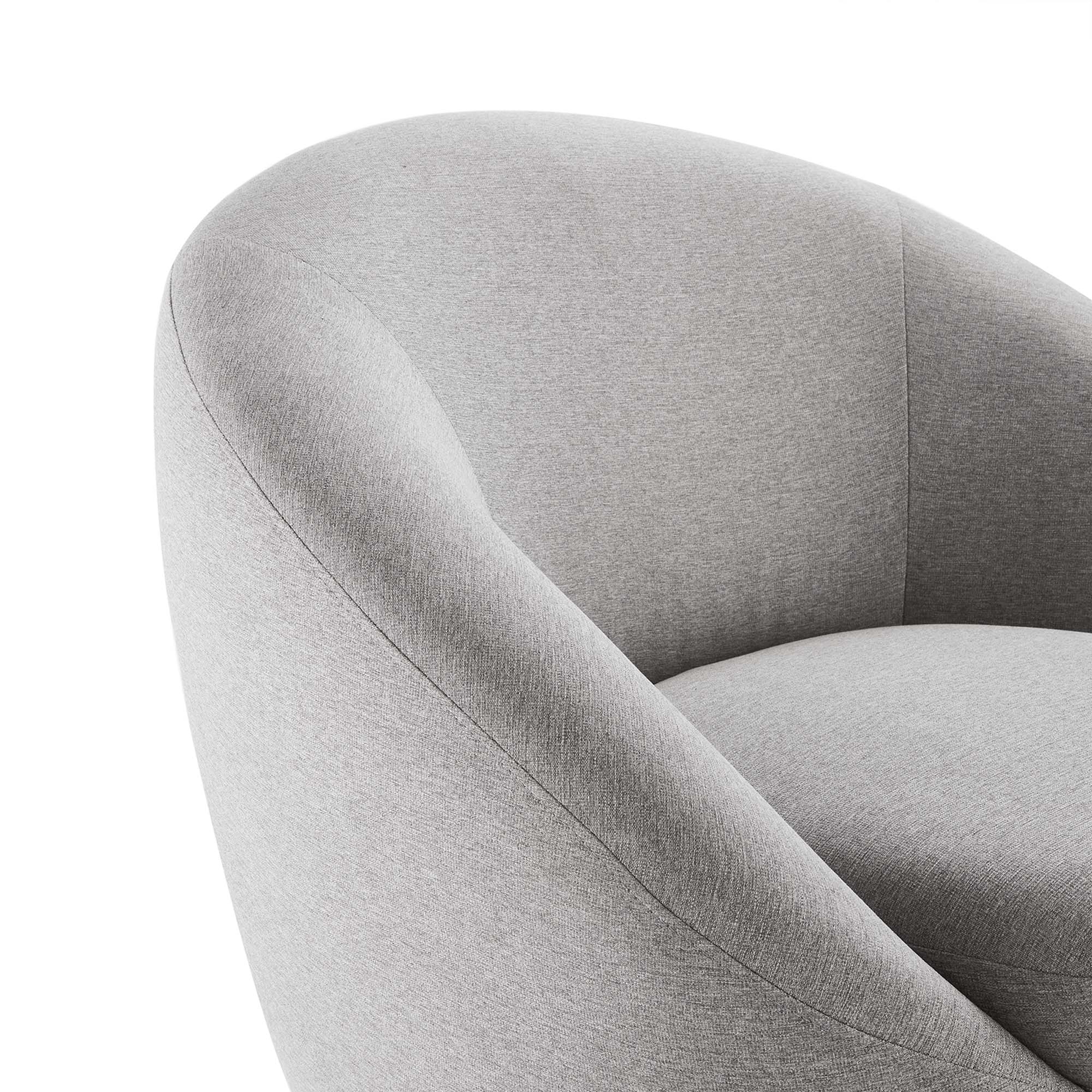 Buttercup Upholstered Fabric Swivel Chair