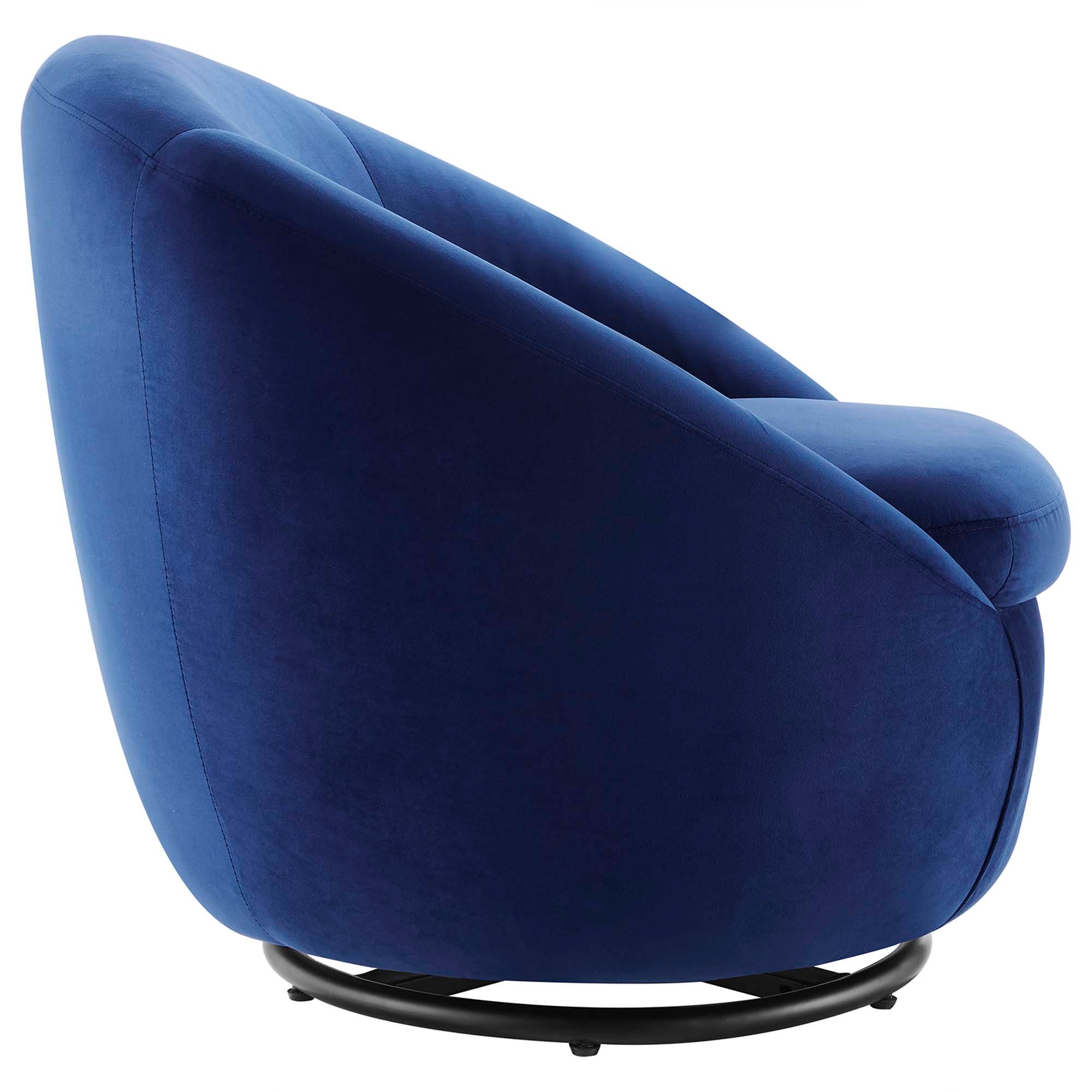 Buttercup Performance Velvet Swivel Chair