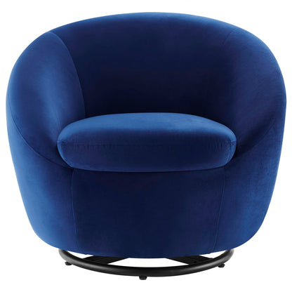 Buttercup Performance Velvet Swivel Chair