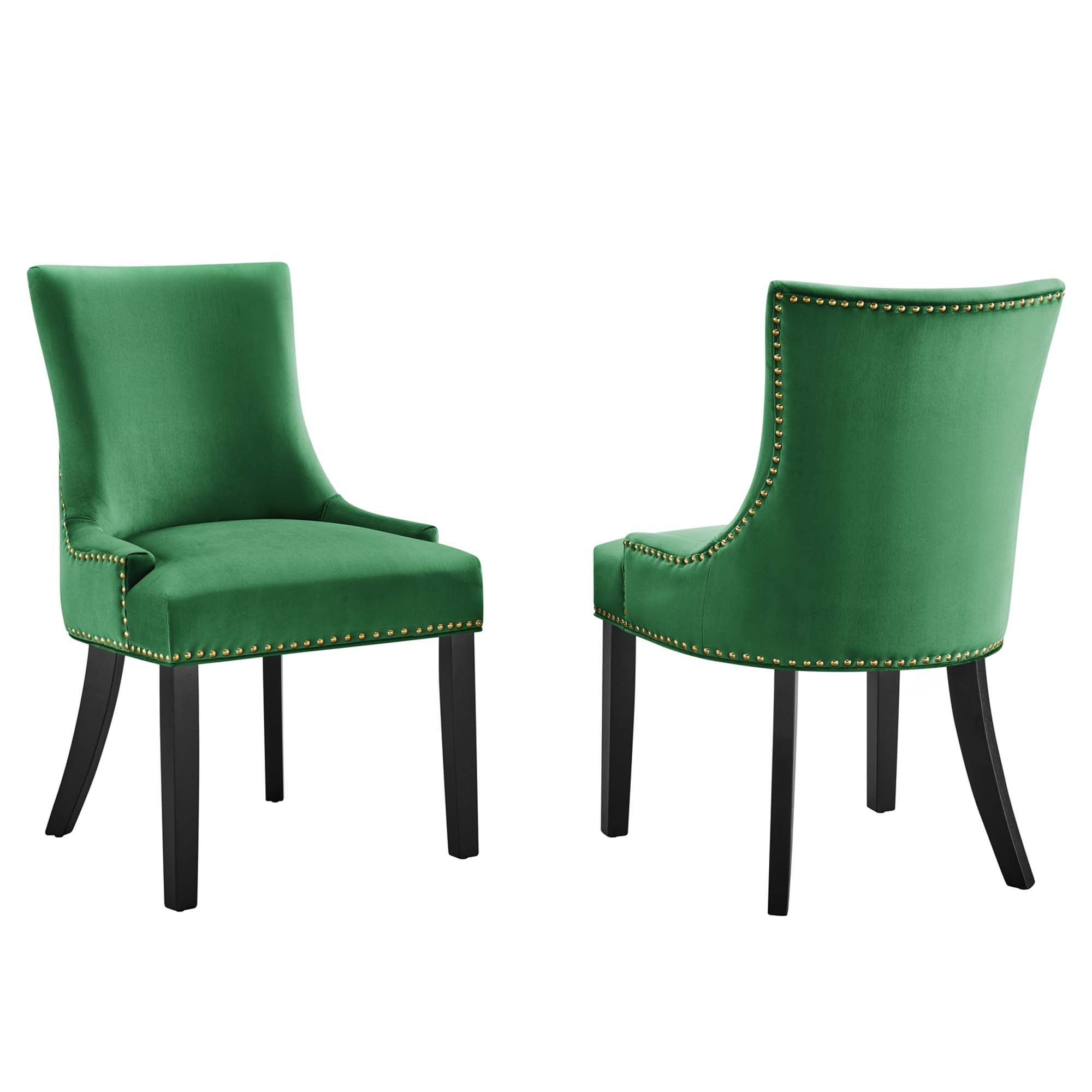 Marquis Performance Velvet Dining Chairs - Set of 2