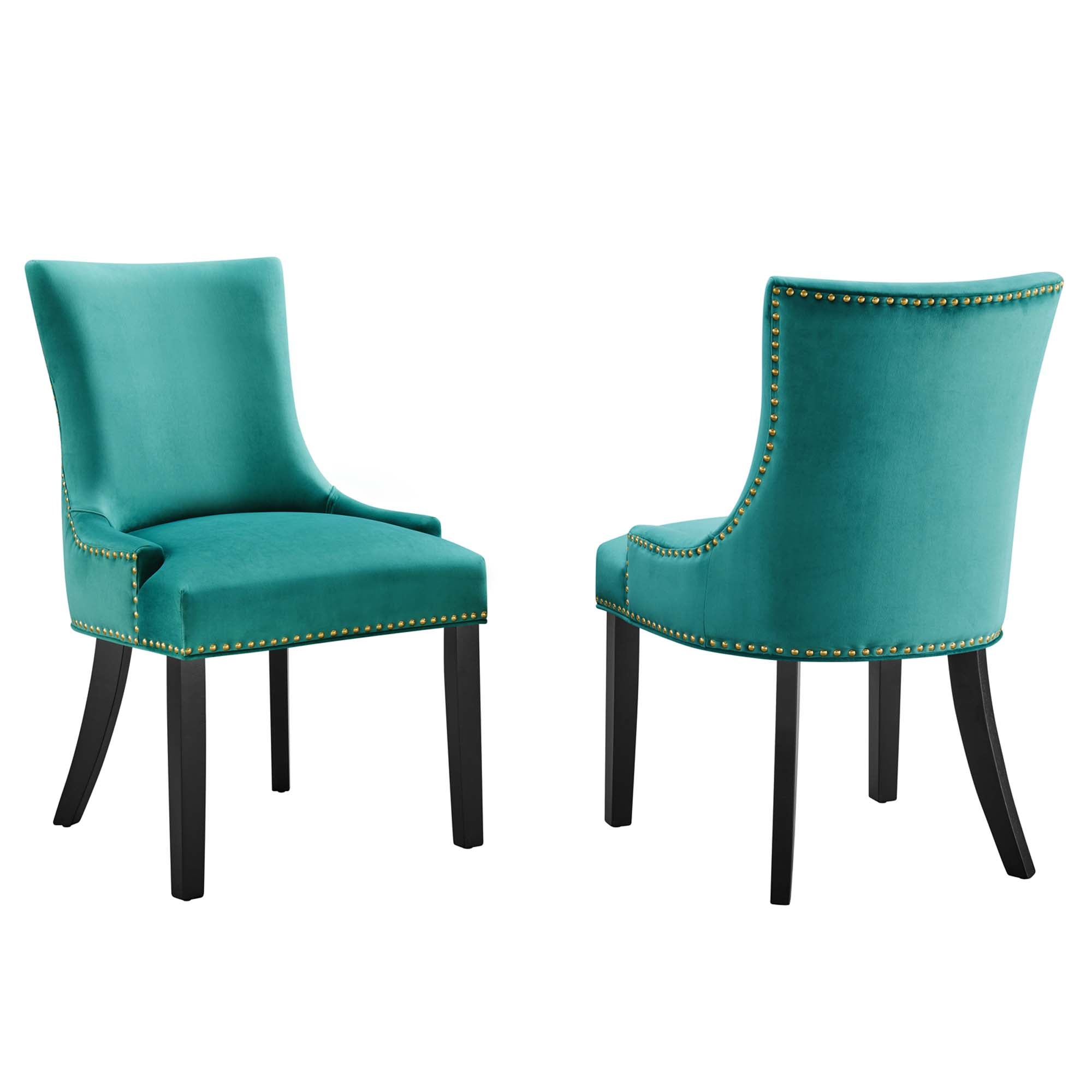 Marquis Performance Velvet Dining Chairs - Set of 2