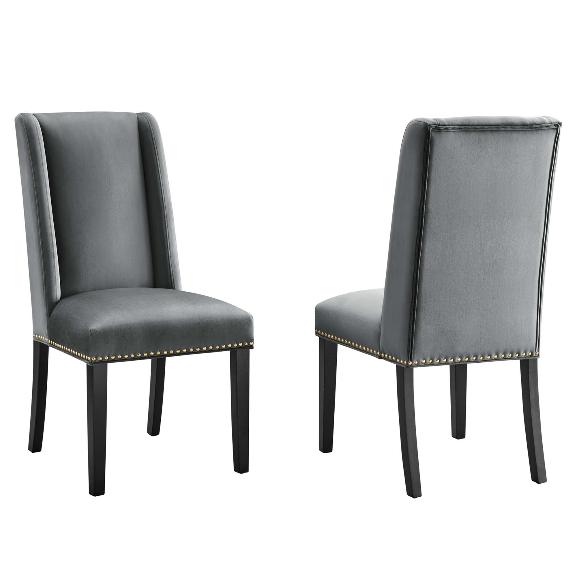 Baron Performance Velvet Dining Chairs - Set of 2