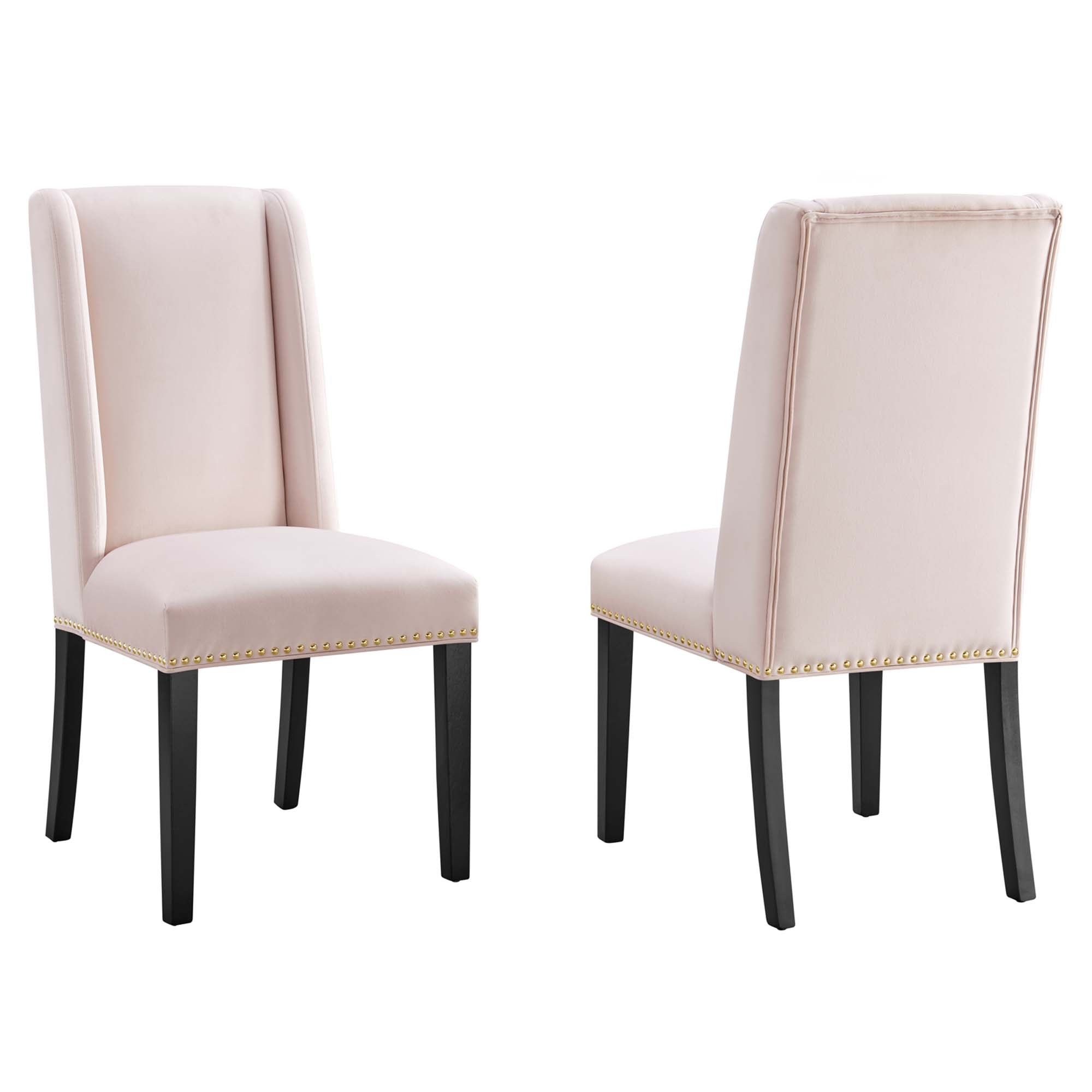 Baron Performance Velvet Dining Chairs - Set of 2