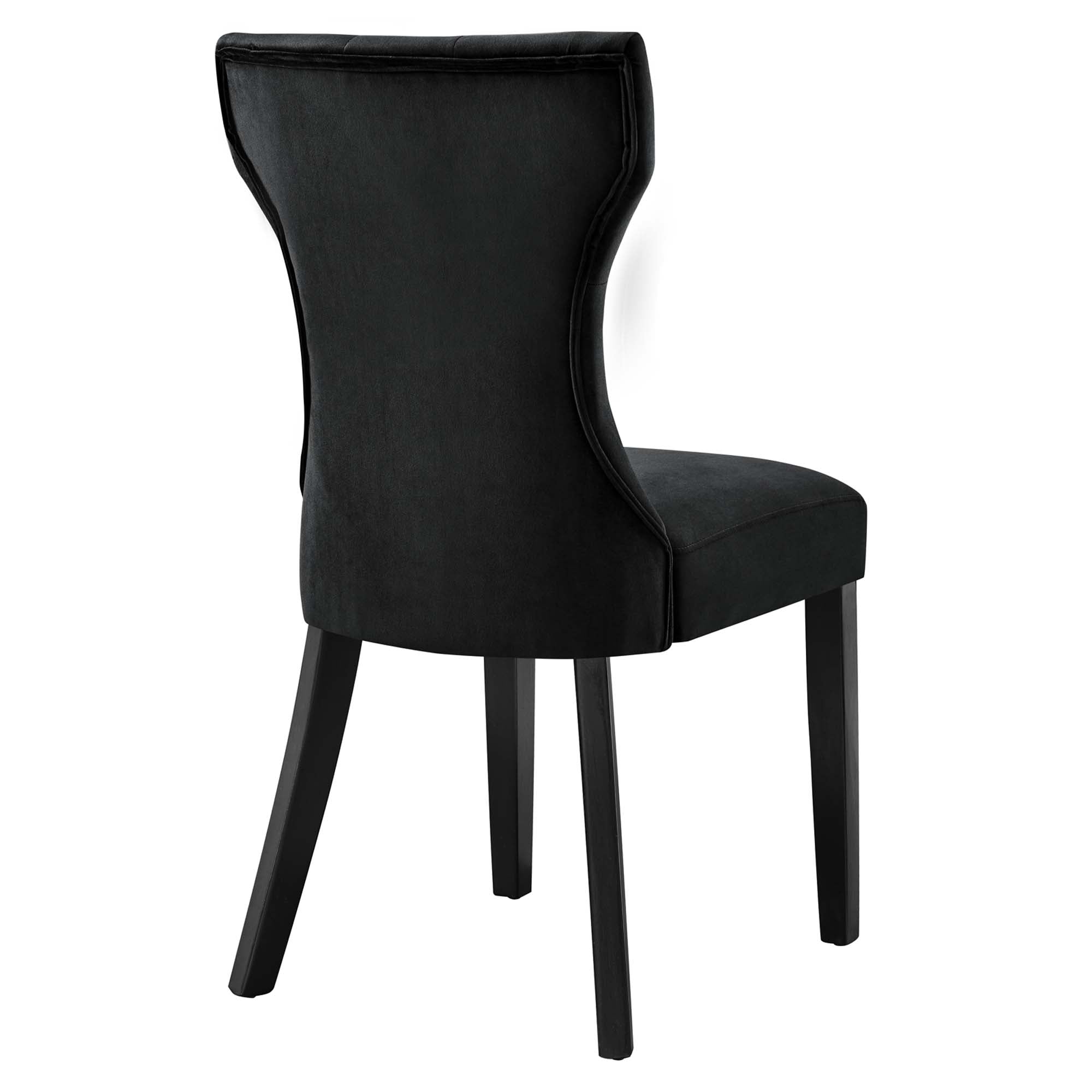 Silhouette Performance Velvet Dining Chairs - Set of 2