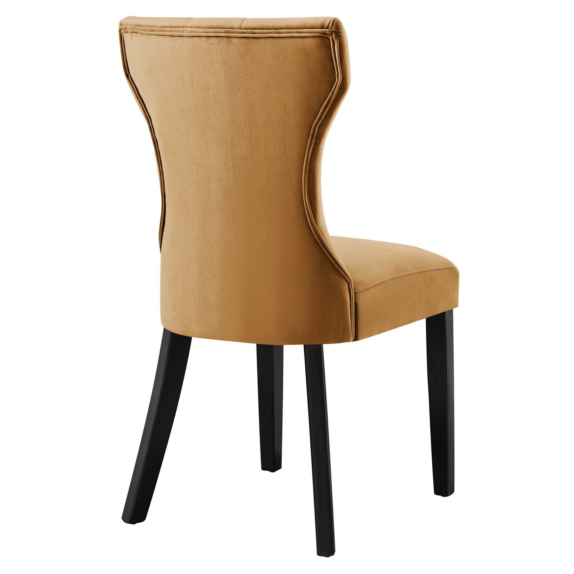 Silhouette Performance Velvet Dining Chairs - Set of 2