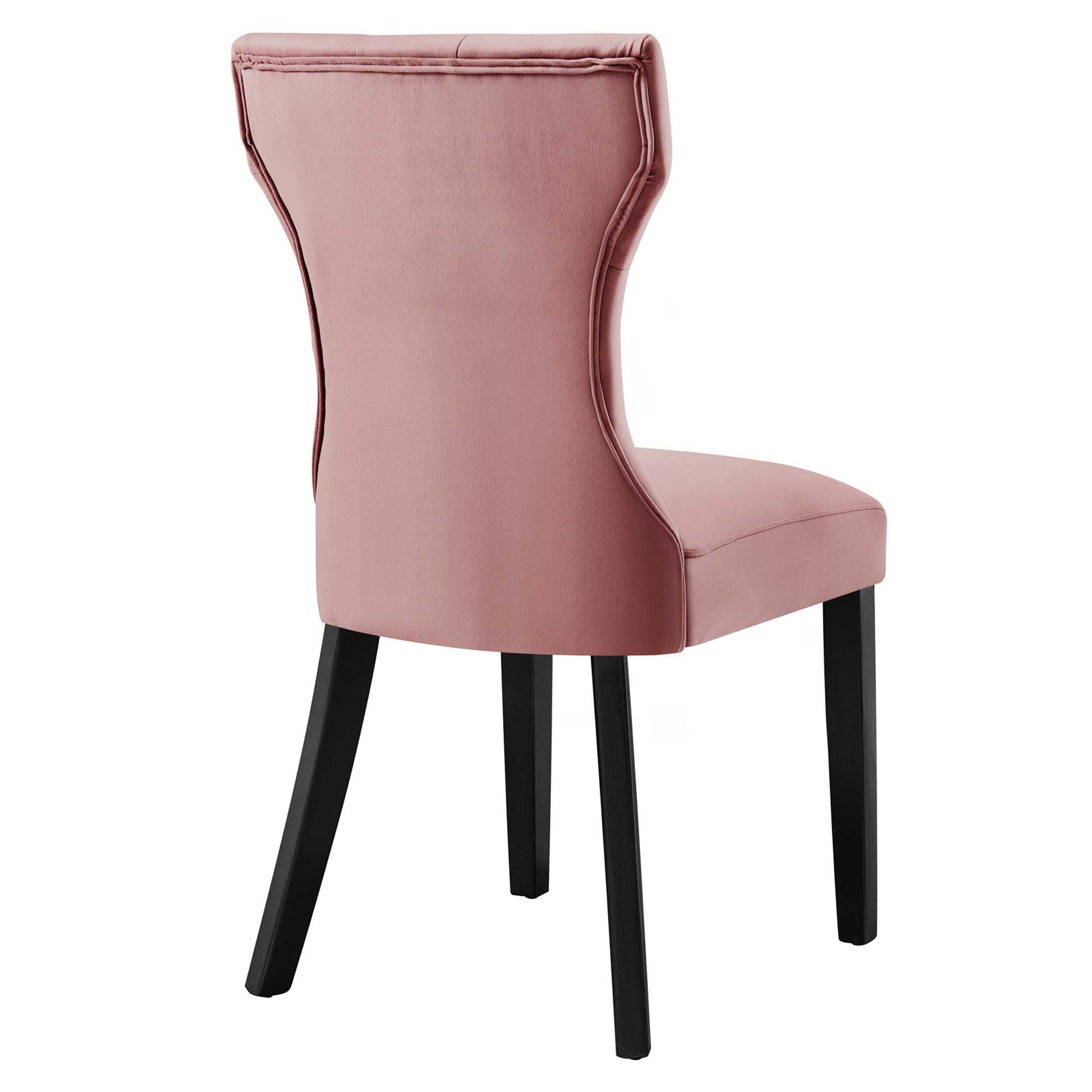 Silhouette Performance Velvet Dining Chairs - Set of 2