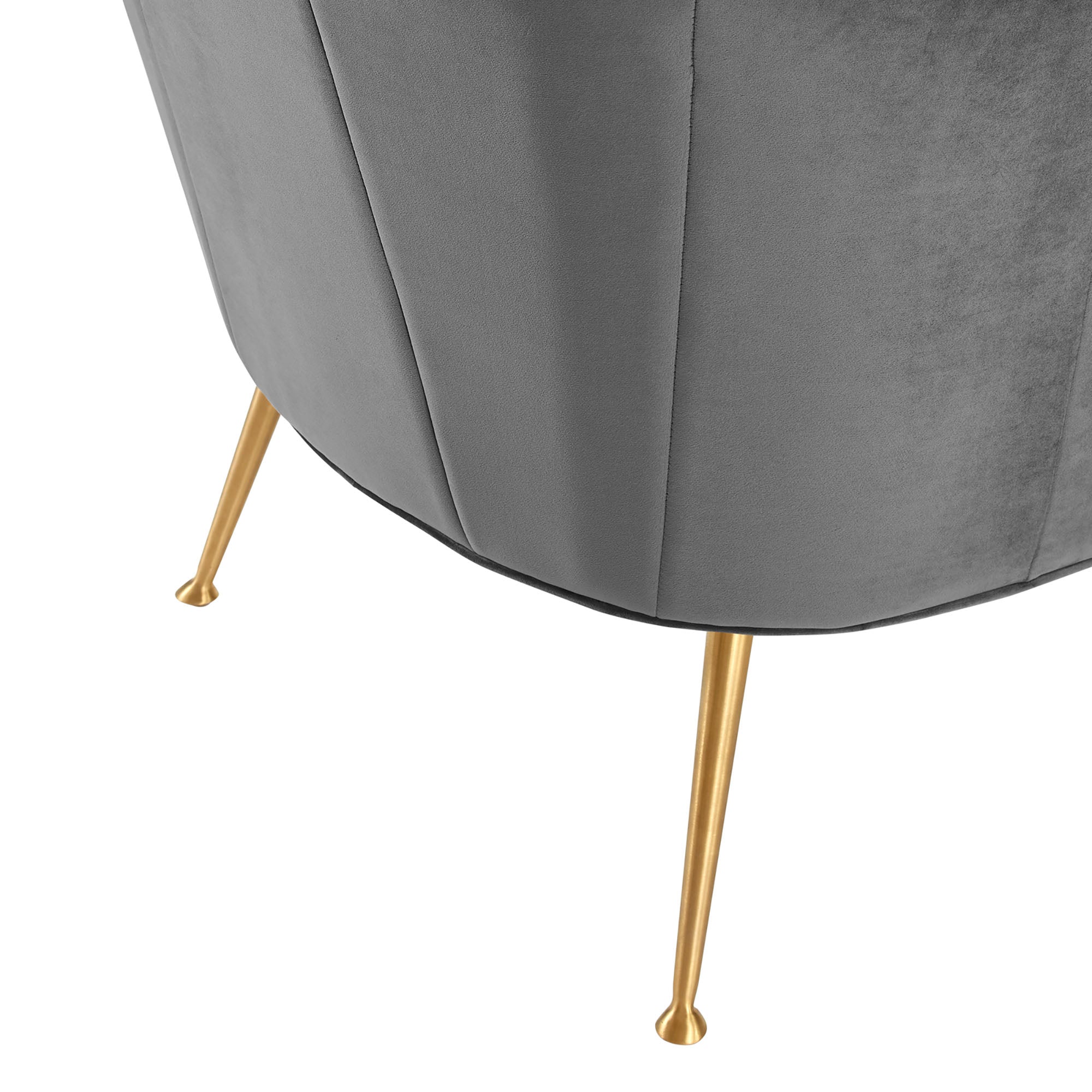 Veronica Channel Tufted Performance Velvet Armchair