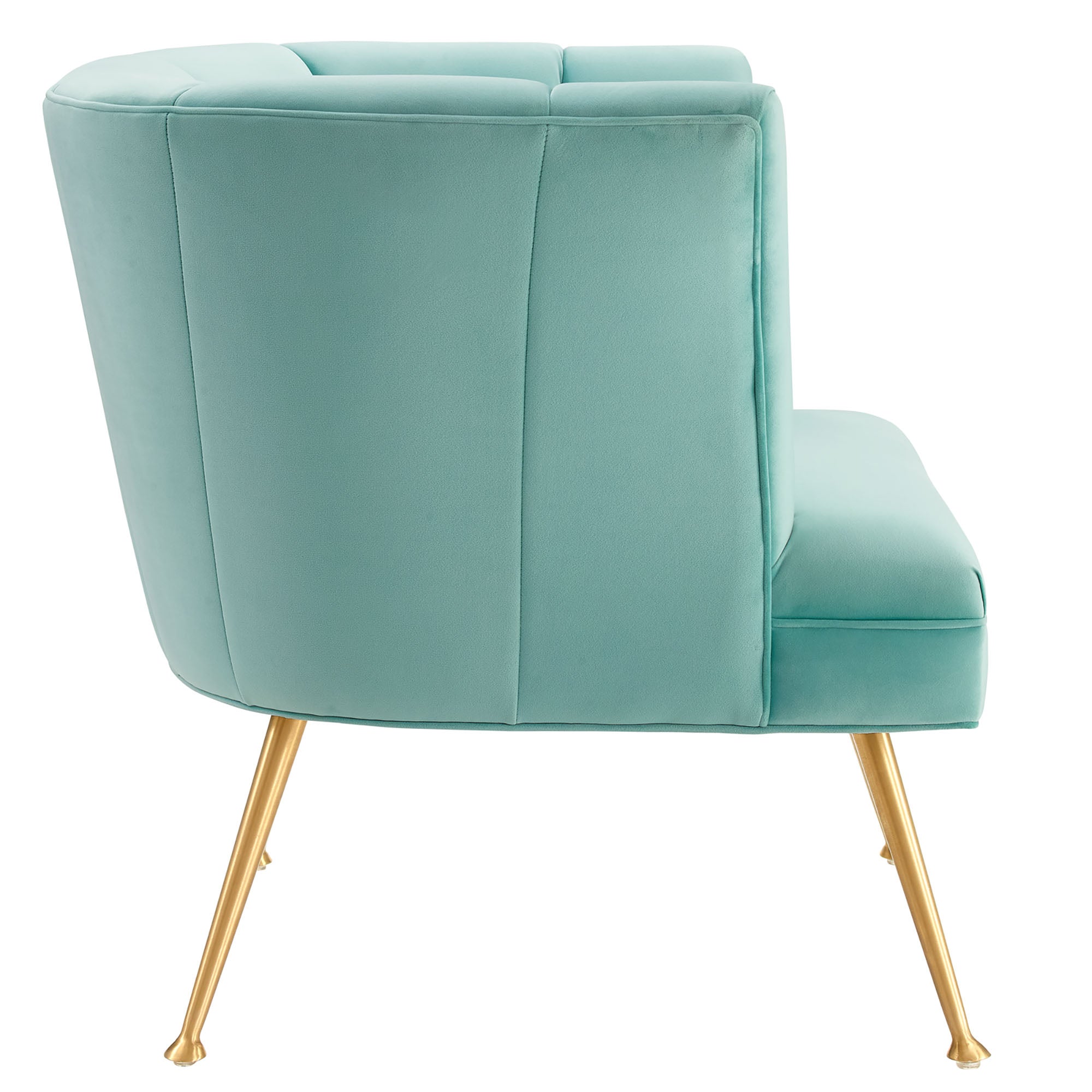 Veronica Channel Tufted Performance Velvet Armchair