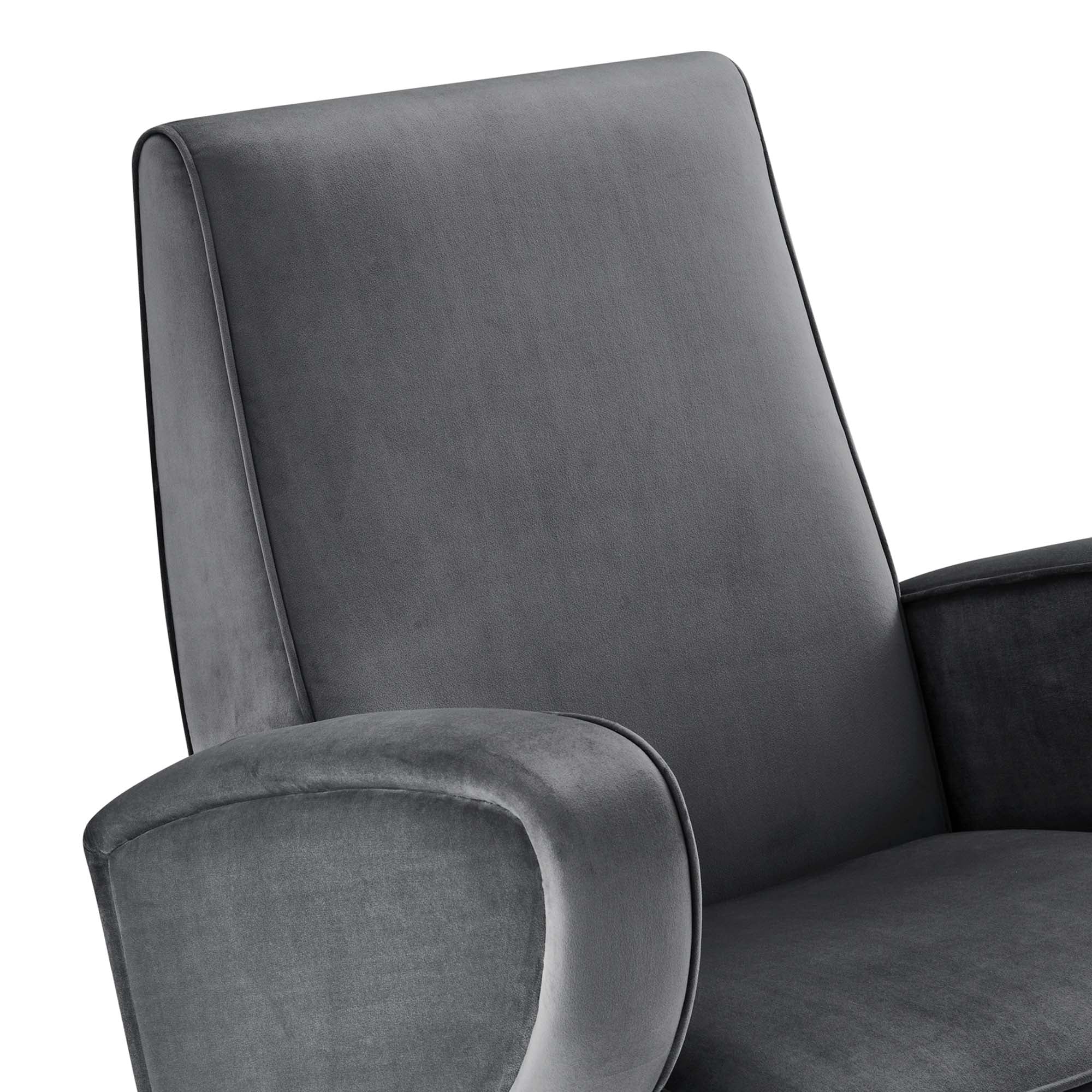 Superior Performance Velvet Swivel Chair