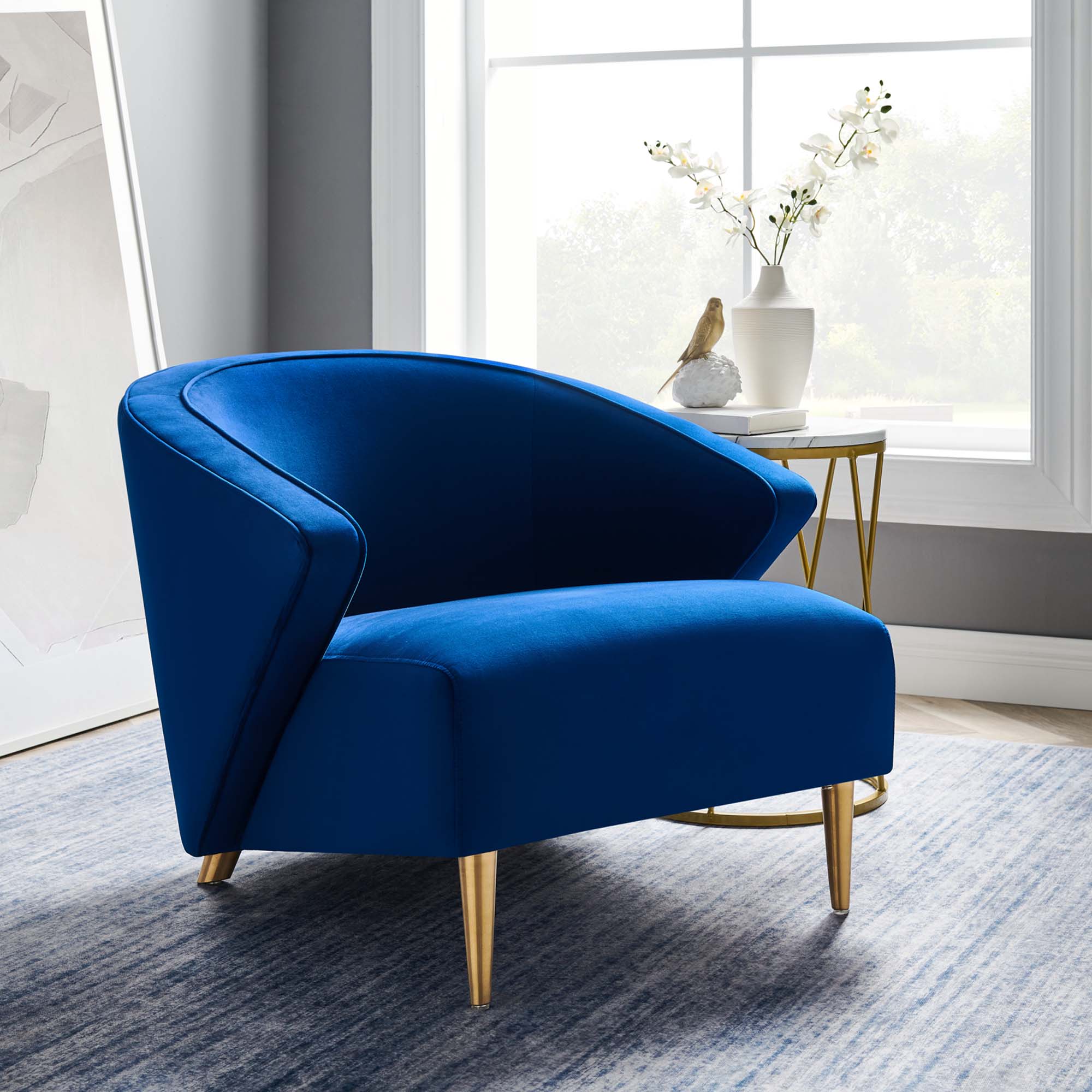 Odyssey Performance Velvet Armchair