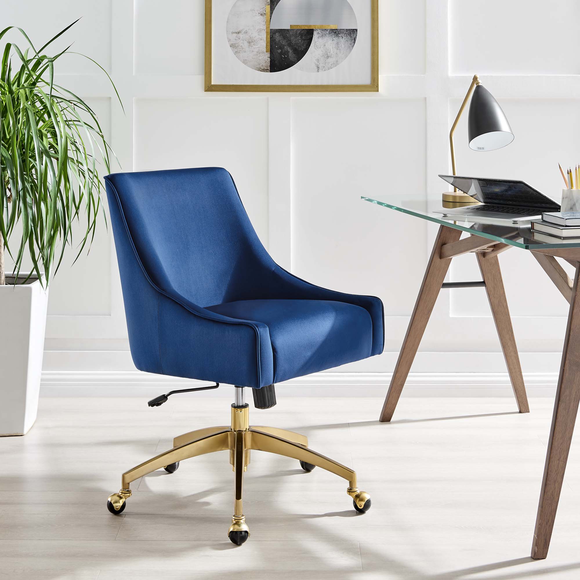 Discern Performance Velvet Office Chair