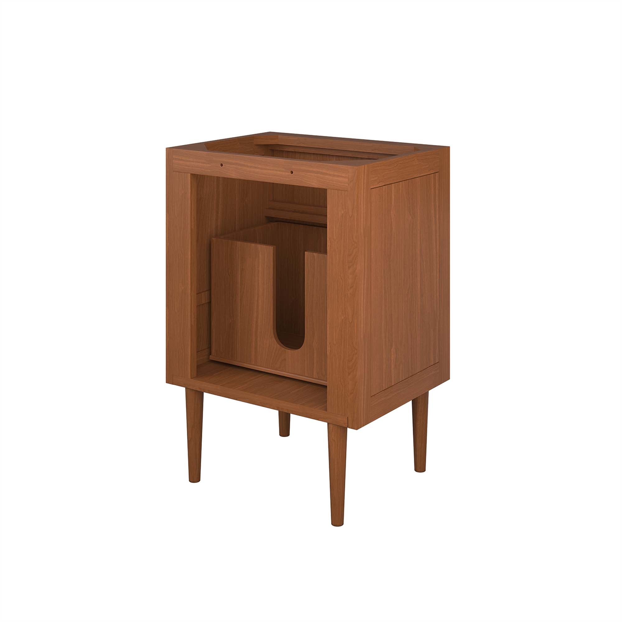 Cassia 24" Teak Wood Bathroom Vanity Cabinet (Sink Basin Not Included)