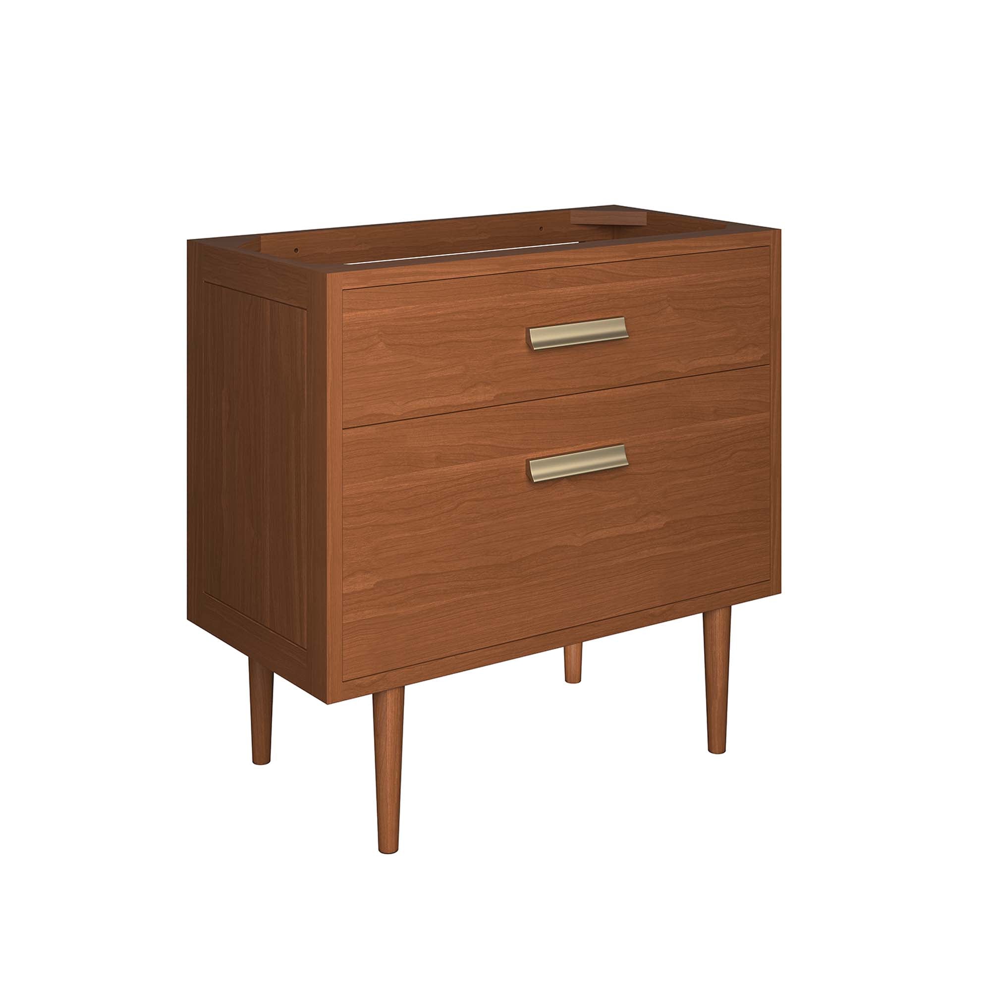 Cassia 36" Teak Wood Bathroom Vanity Cabinet (Sink Basin Not Included)