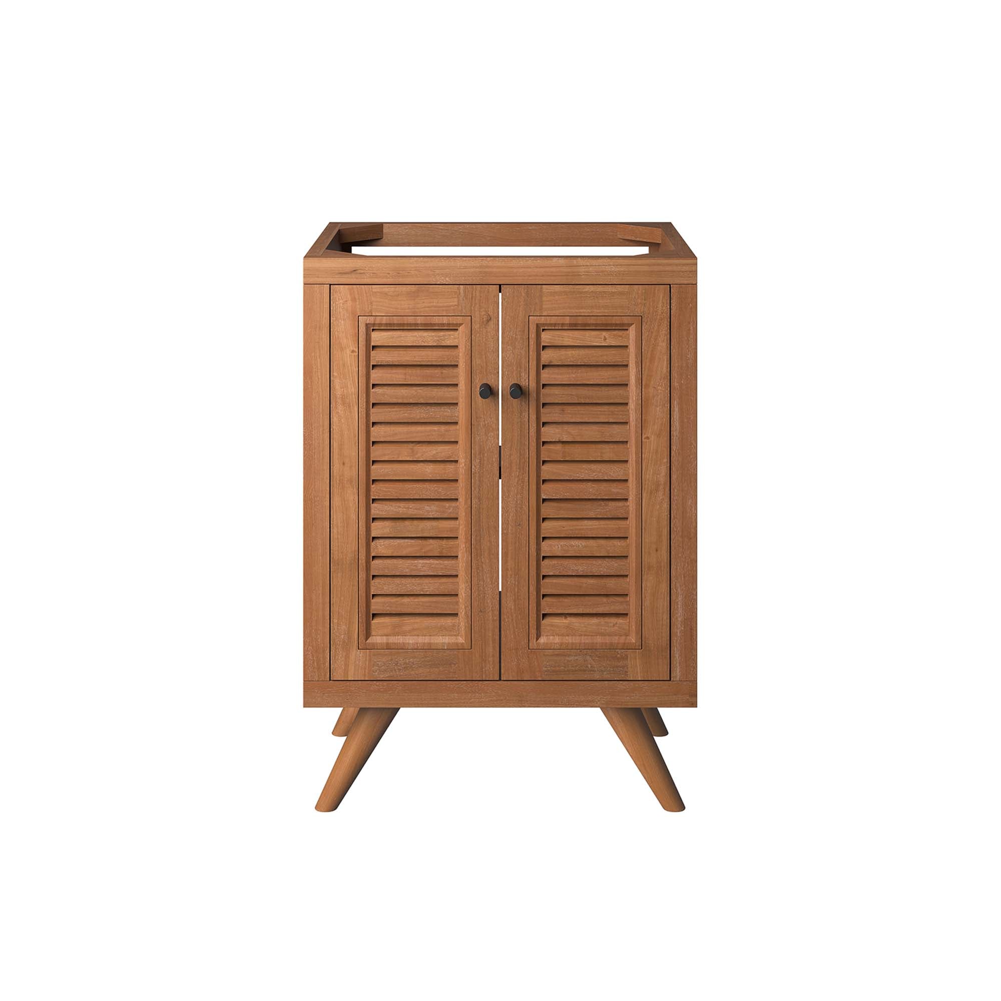 Birdie 24" Teak Wood Bathroom Vanity Cabinet (Sink Basin Not Included)