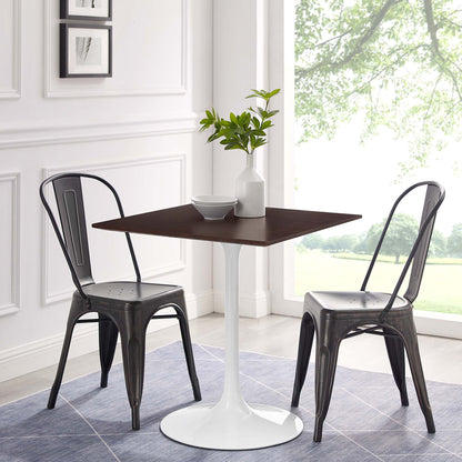 Lippa 28" Square Wood Grain Dining Table