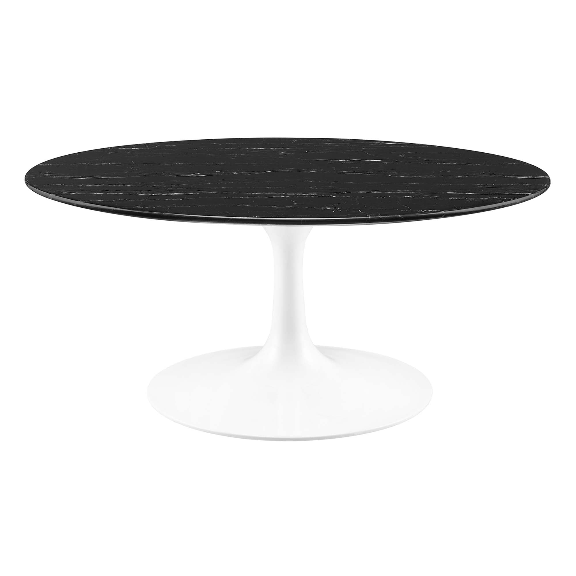 Lippa 36" Round Artificial Marble Coffee Table