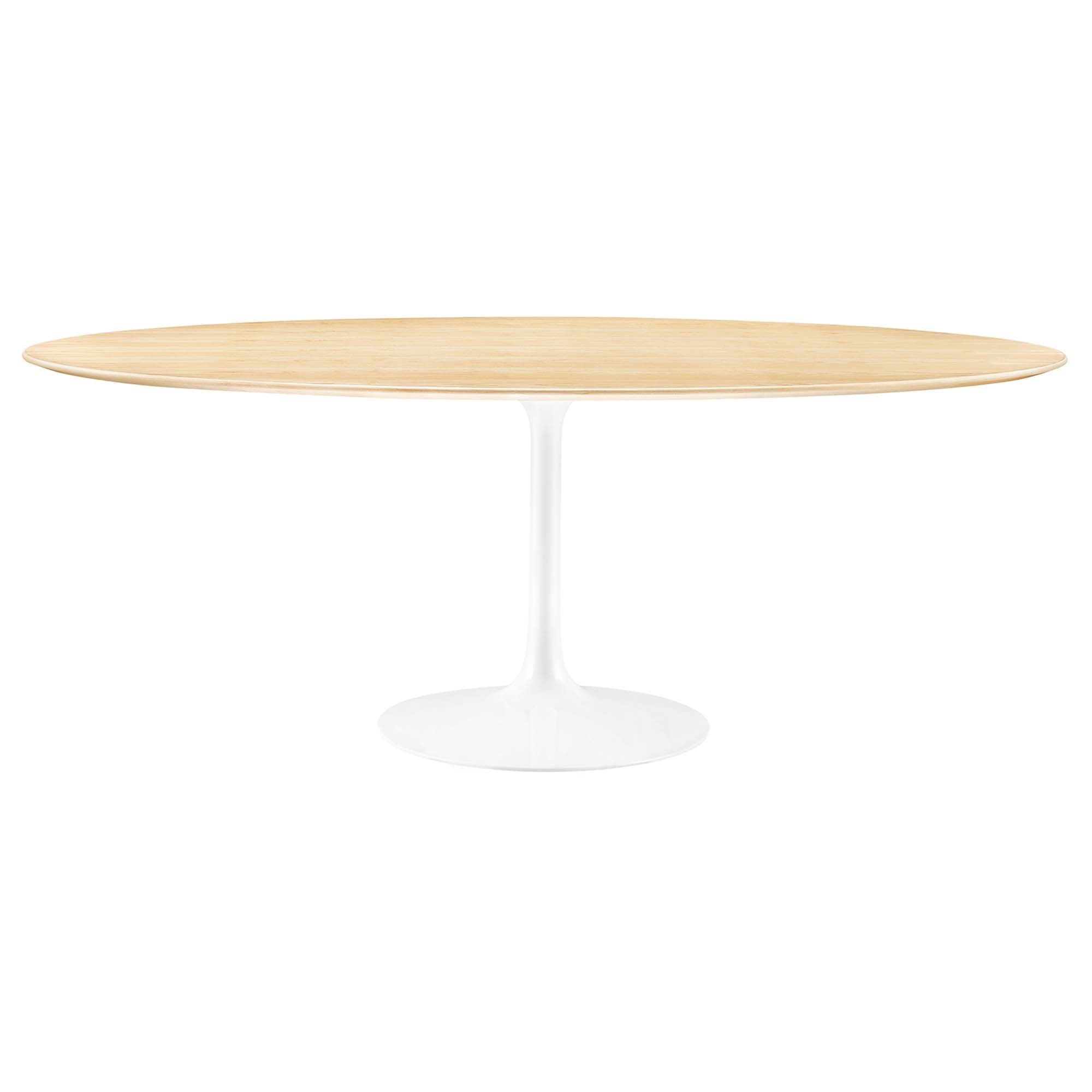 Lippa 78" Oval Wood Grain Dining Table