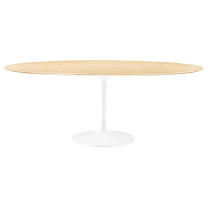Lippa 78" Oval Wood Grain Dining Table